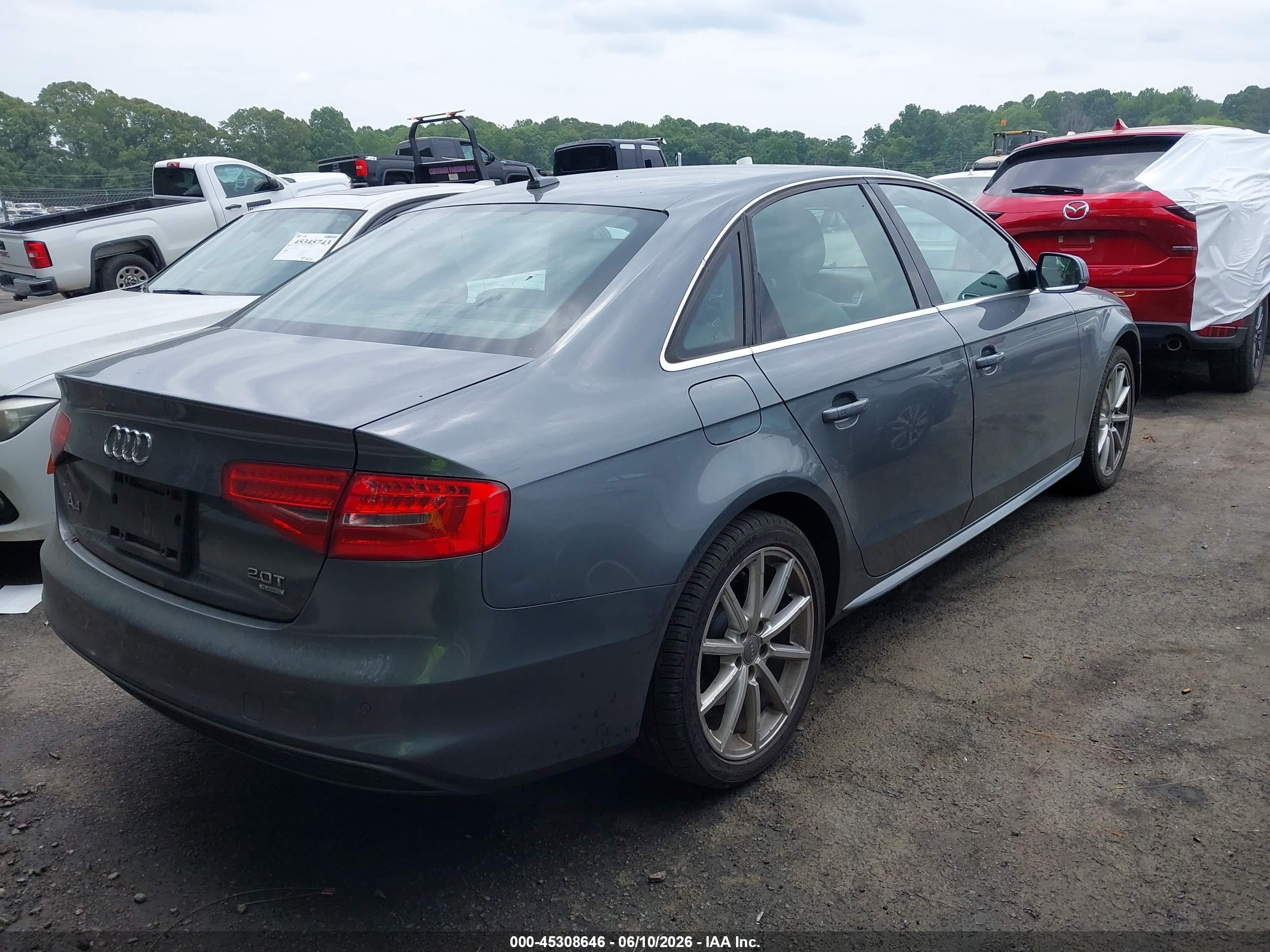 2014 Audi A4 2.0t Premium Gray vin: WAUFFAFL7EN012301