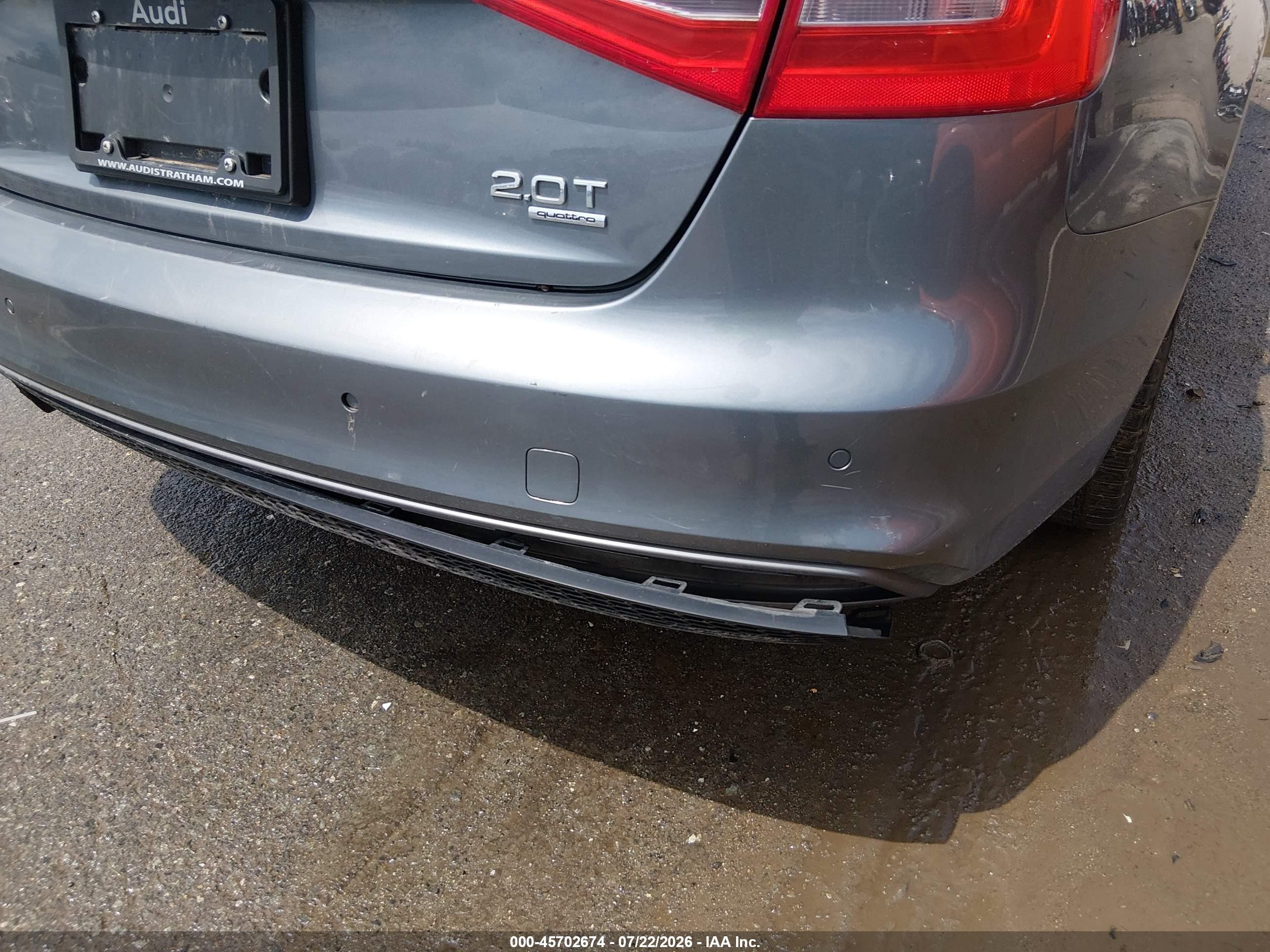 2014 Audi A4 2.0t Premium Gray vin: WAUFFAFL7EN015926