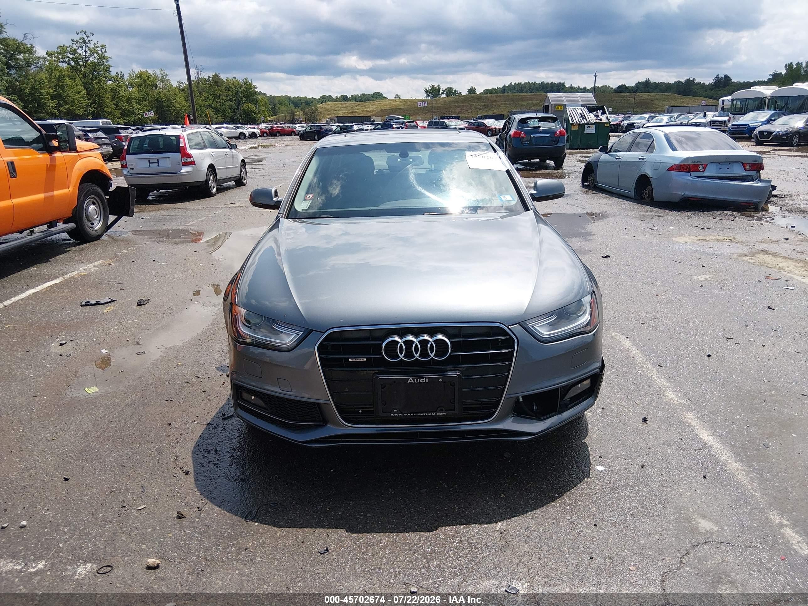 2014 Audi A4 2.0t Premium Gray vin: WAUFFAFL7EN015926