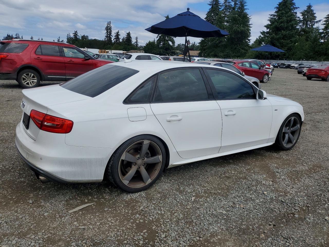 2014 Audi A4 Premium Plus White vin: WAUFFAFL7EN025713
