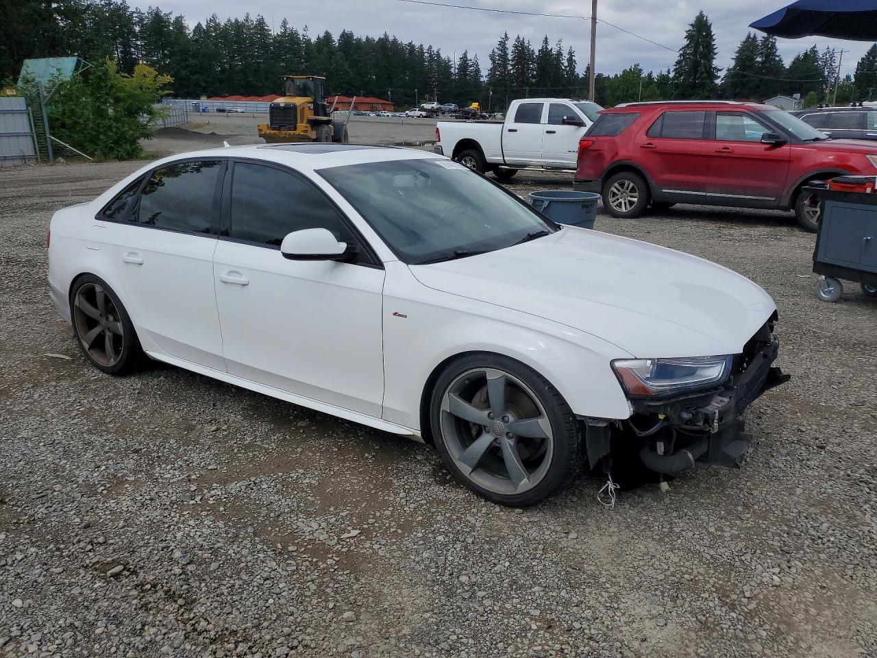 2014 Audi A4 Premium Plus White vin: WAUFFAFL7EN025713