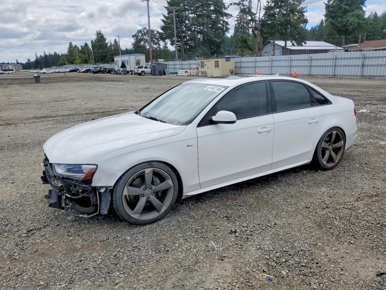 2014 Audi A4 Premium Plus White vin: WAUFFAFL7EN025713
