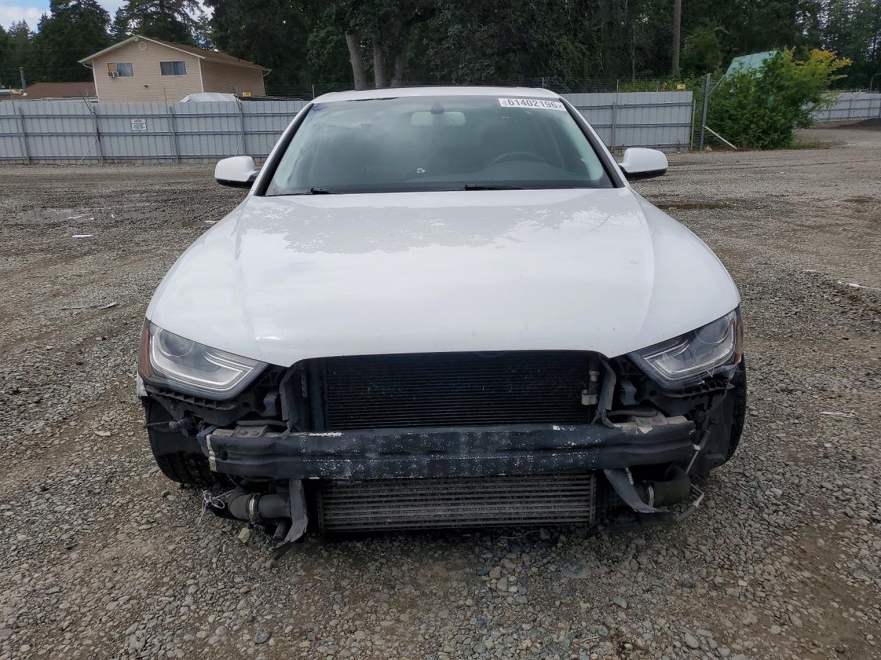 2014 Audi A4 Premium Plus White vin: WAUFFAFL7EN025713