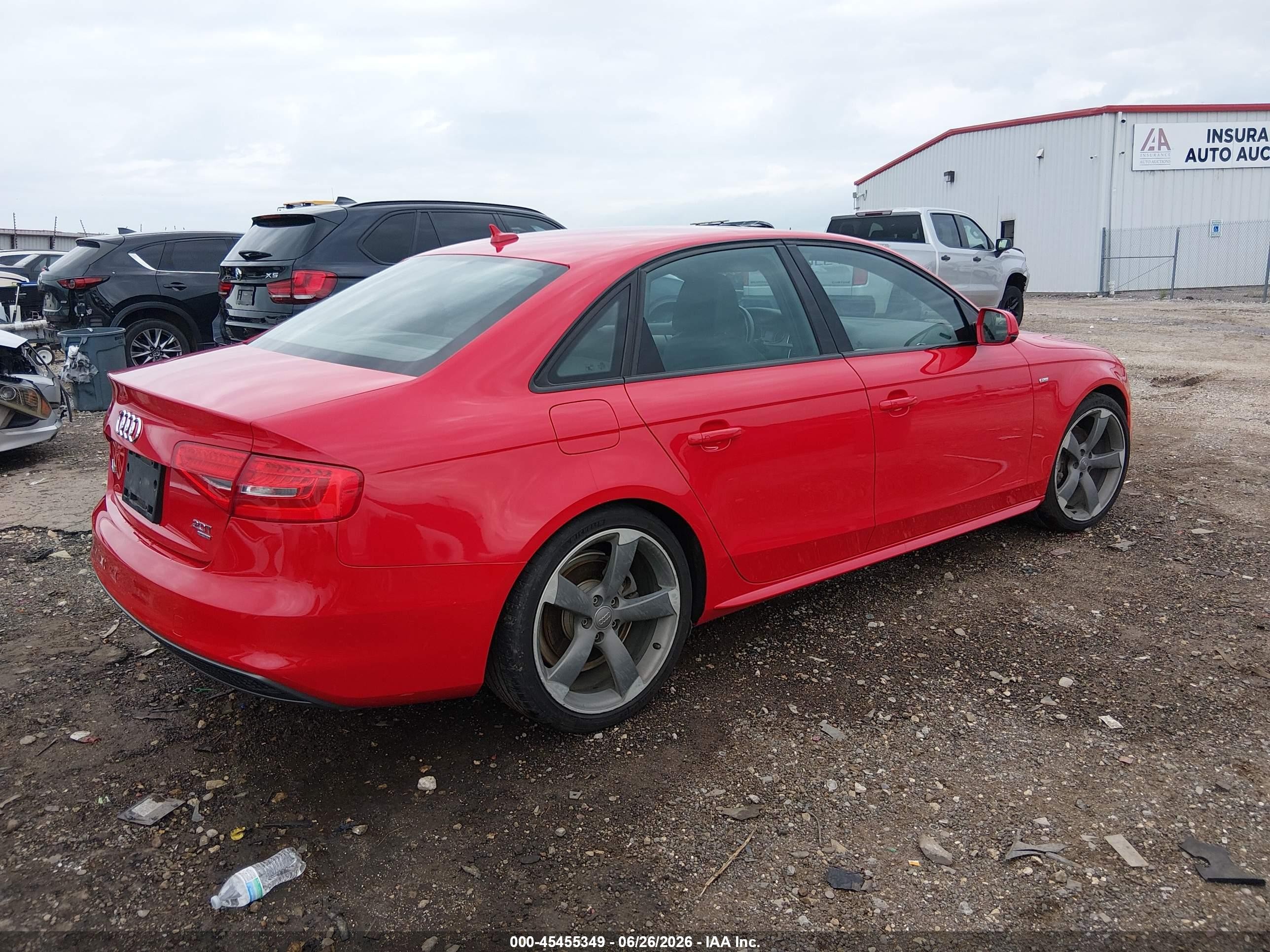 2015 Audi A4 2.0t Premium Red vin: WAUFFAFL7FN001865