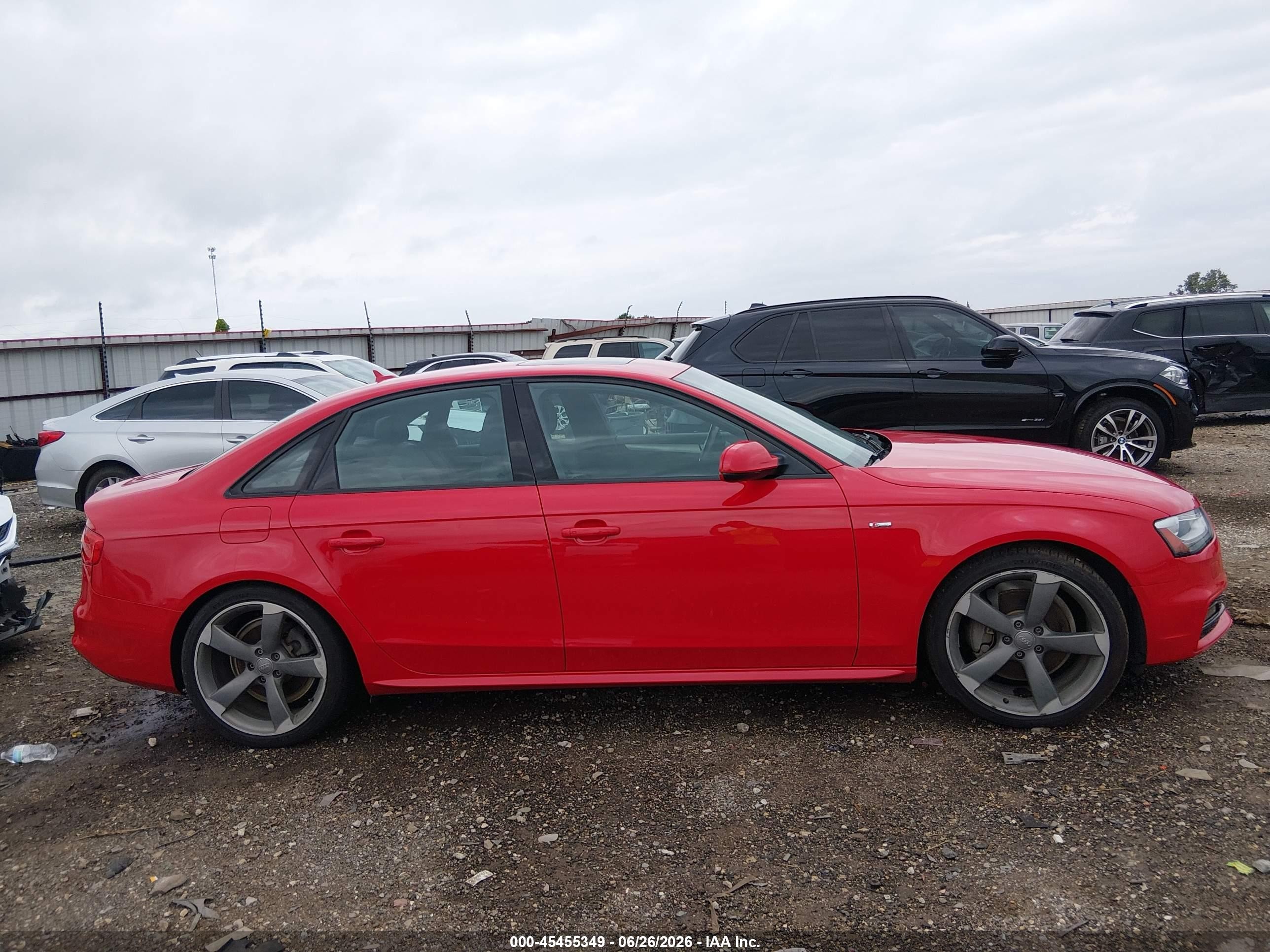 2015 Audi A4 2.0t Premium Red vin: WAUFFAFL7FN001865