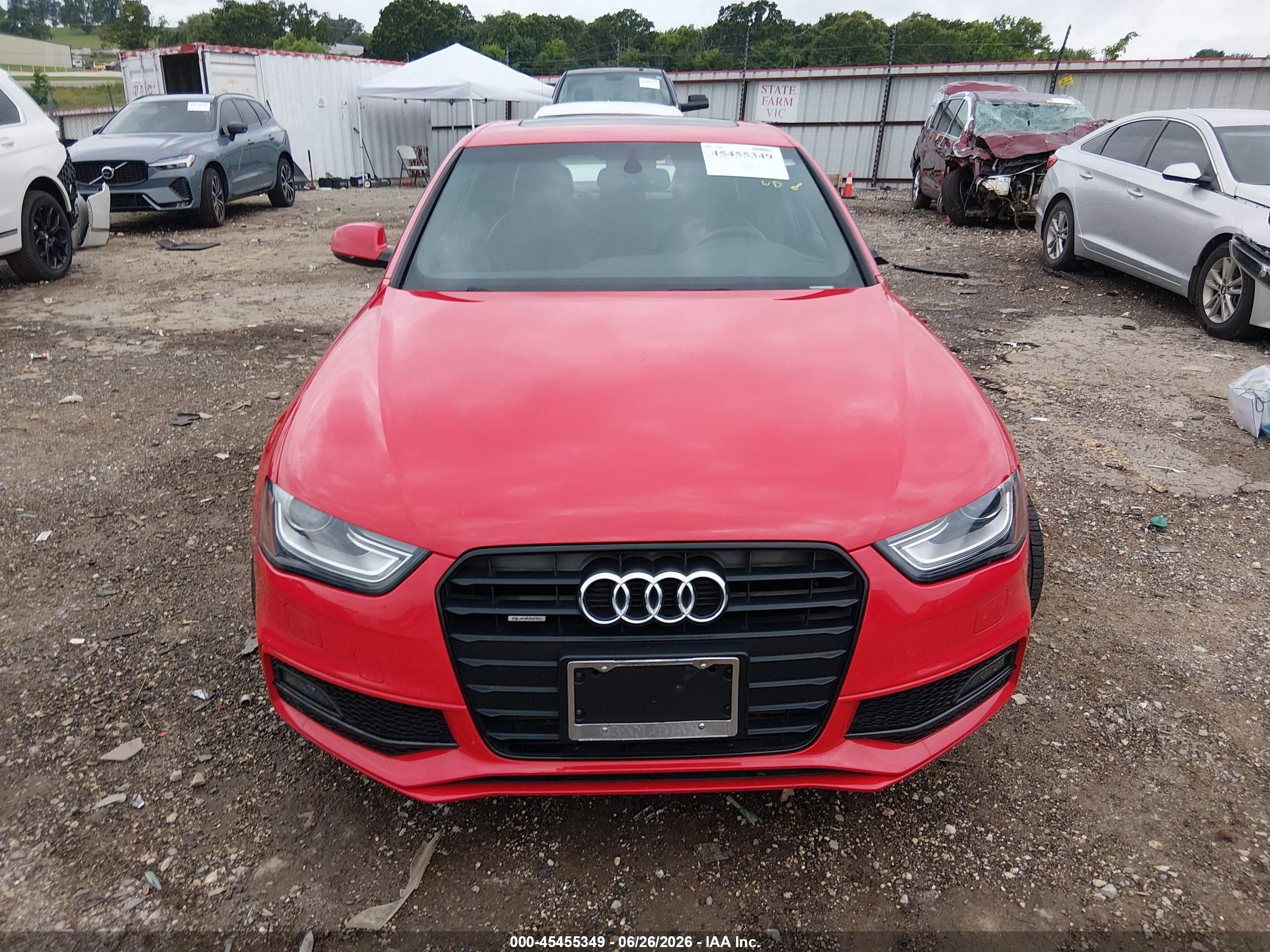 2015 Audi A4 2.0t Premium Red vin: WAUFFAFL7FN001865