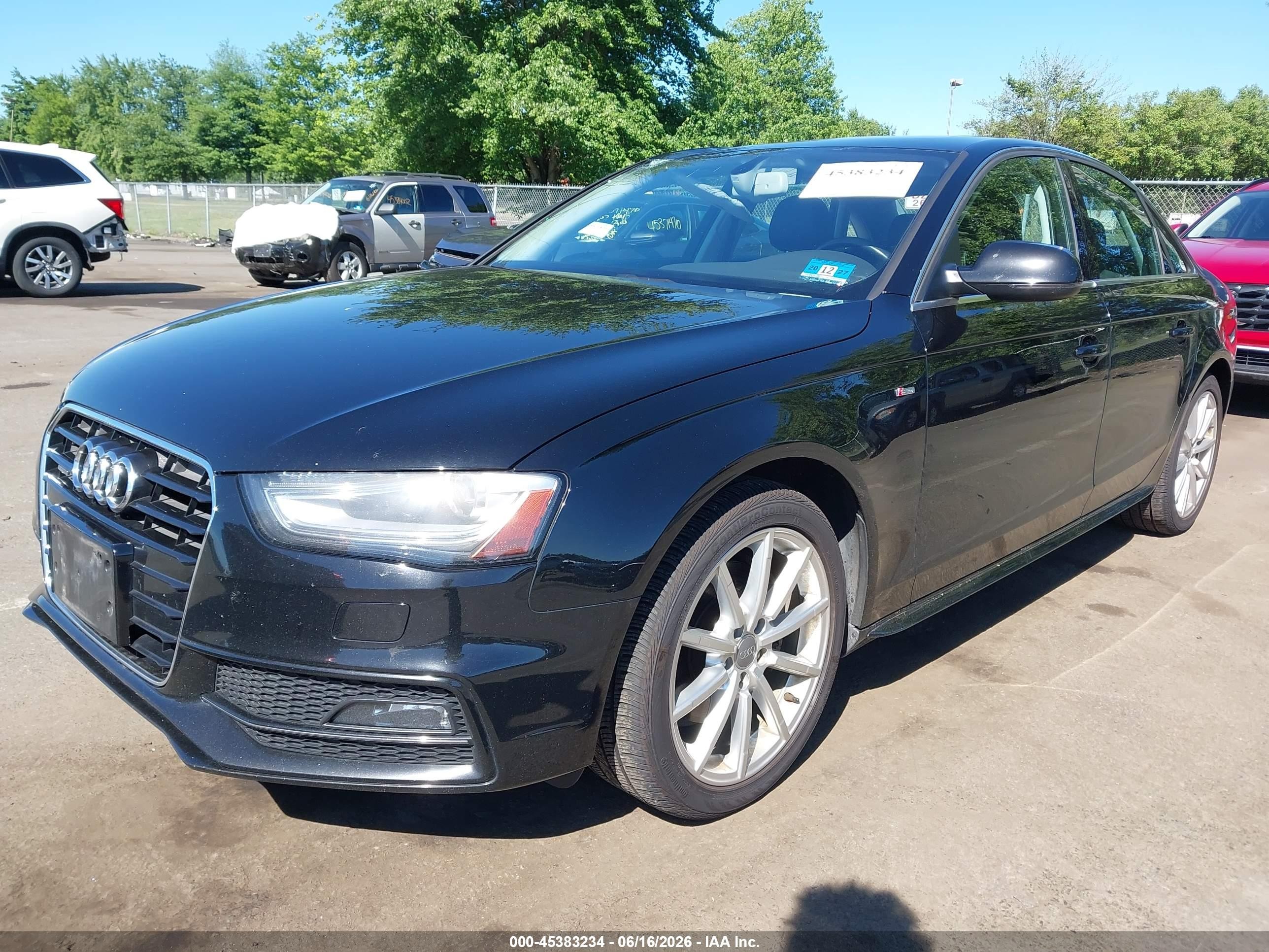 2015 Audi A4 2.0t Premium Black vin: WAUFFAFL7FN011392