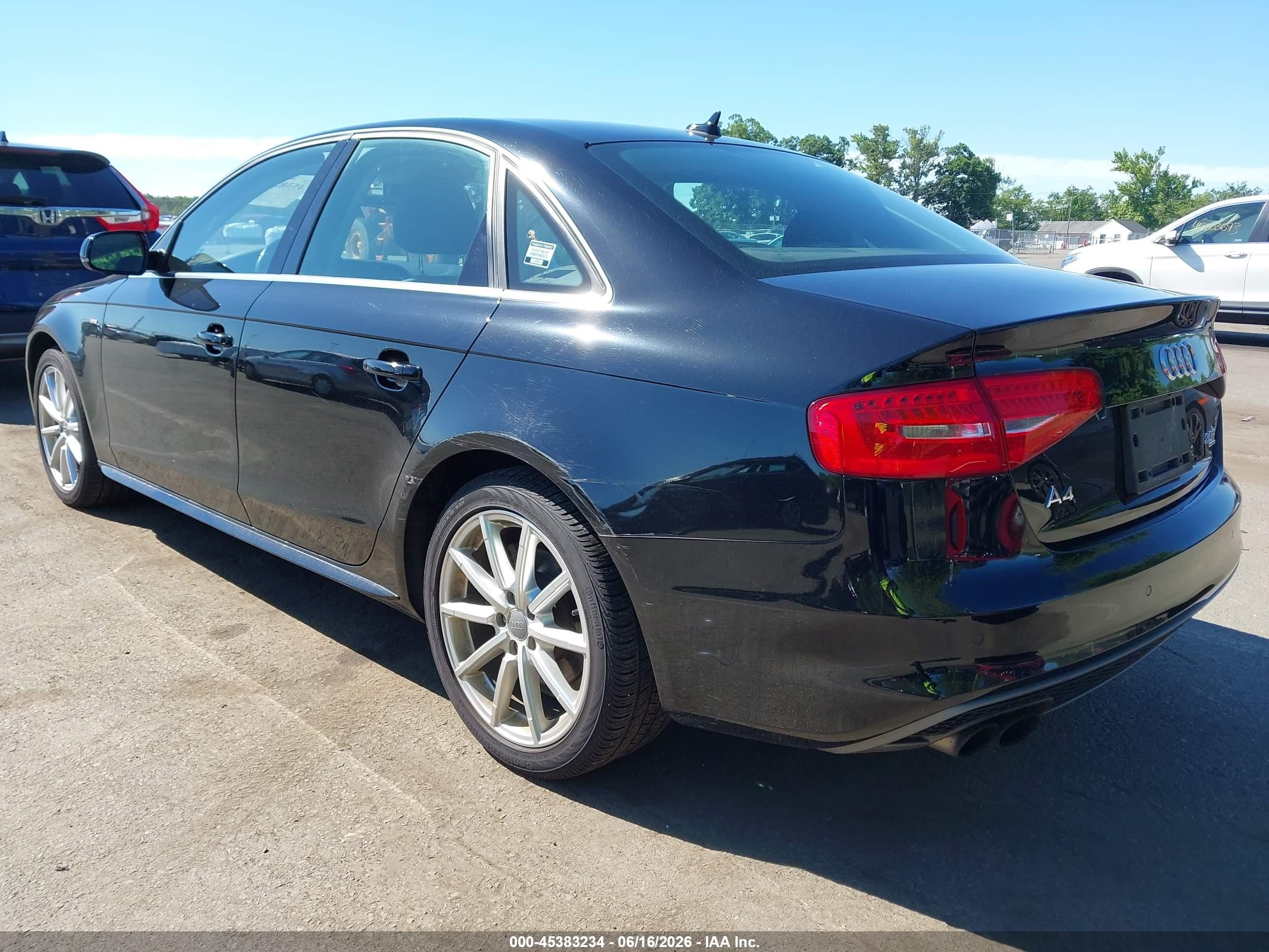 2015 Audi A4 2.0t Premium Black vin: WAUFFAFL7FN011392