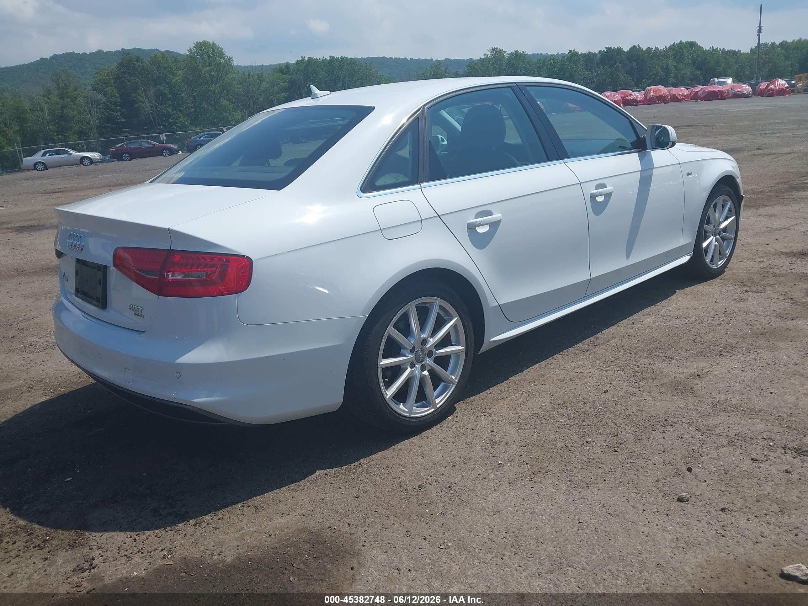 2015 Audi A4 2.0t Premium White vin: WAUFFAFL7FN011652