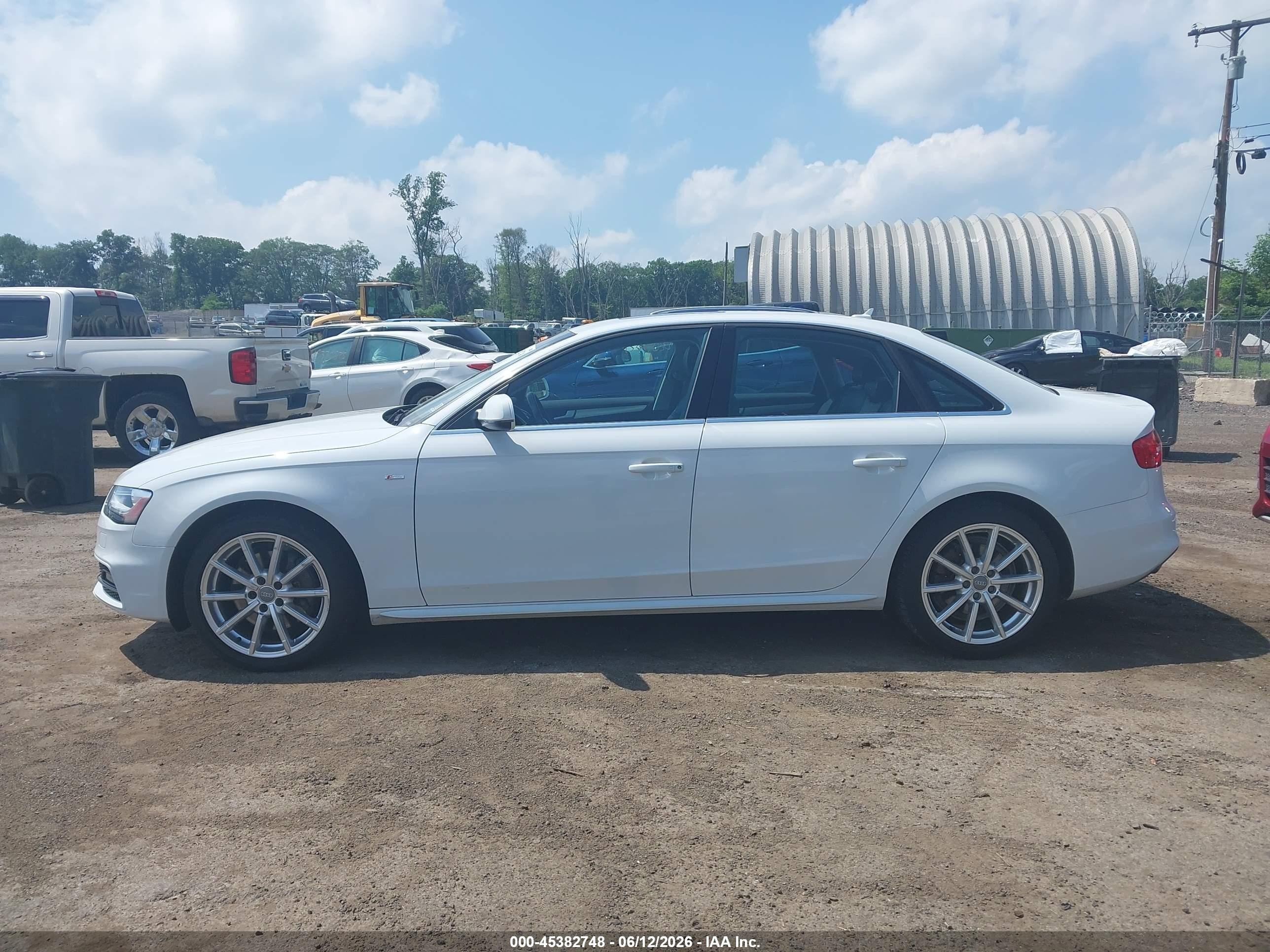2015 Audi A4 2.0t Premium White vin: WAUFFAFL7FN011652