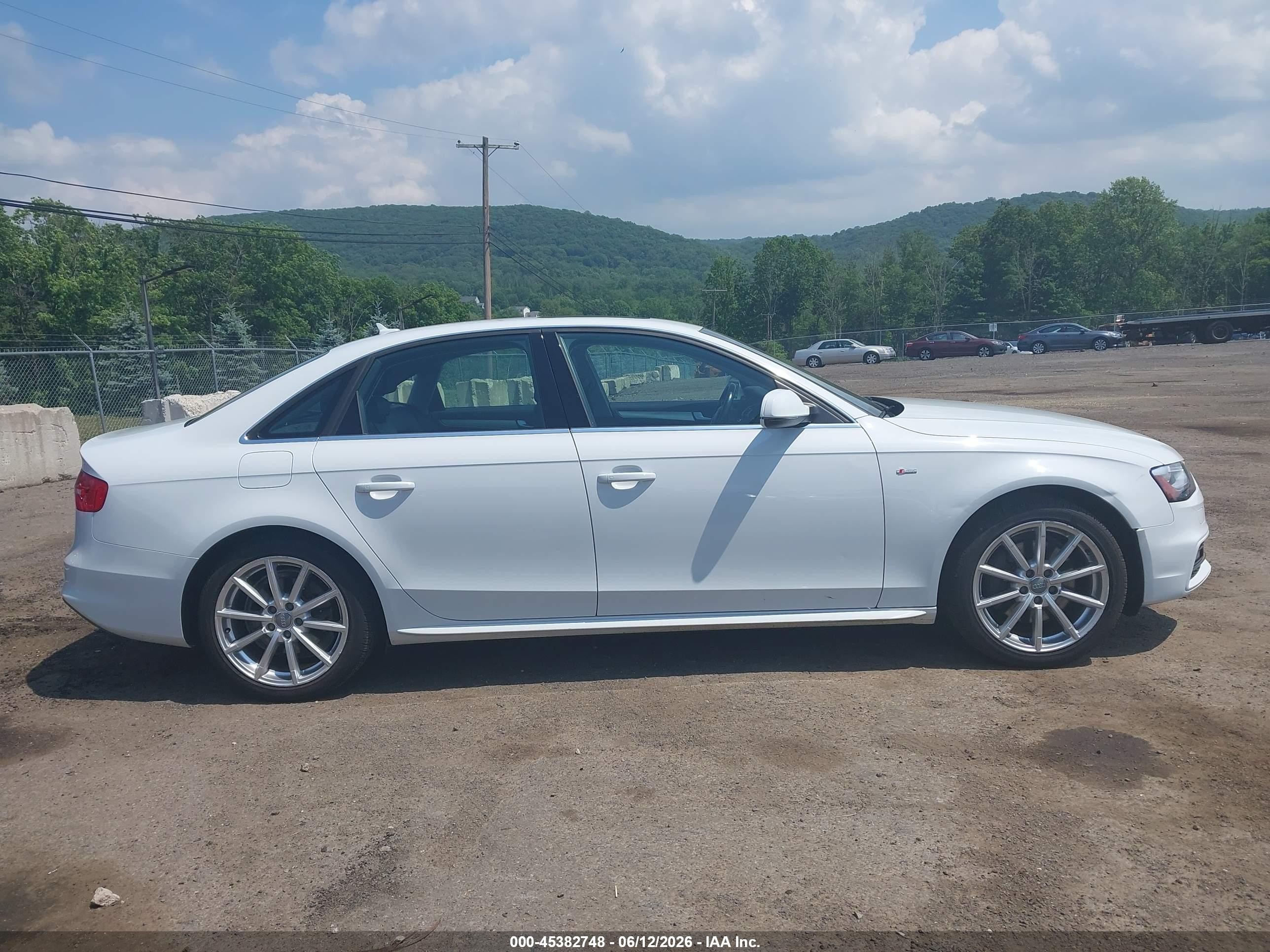 2015 Audi A4 2.0t Premium White vin: WAUFFAFL7FN011652