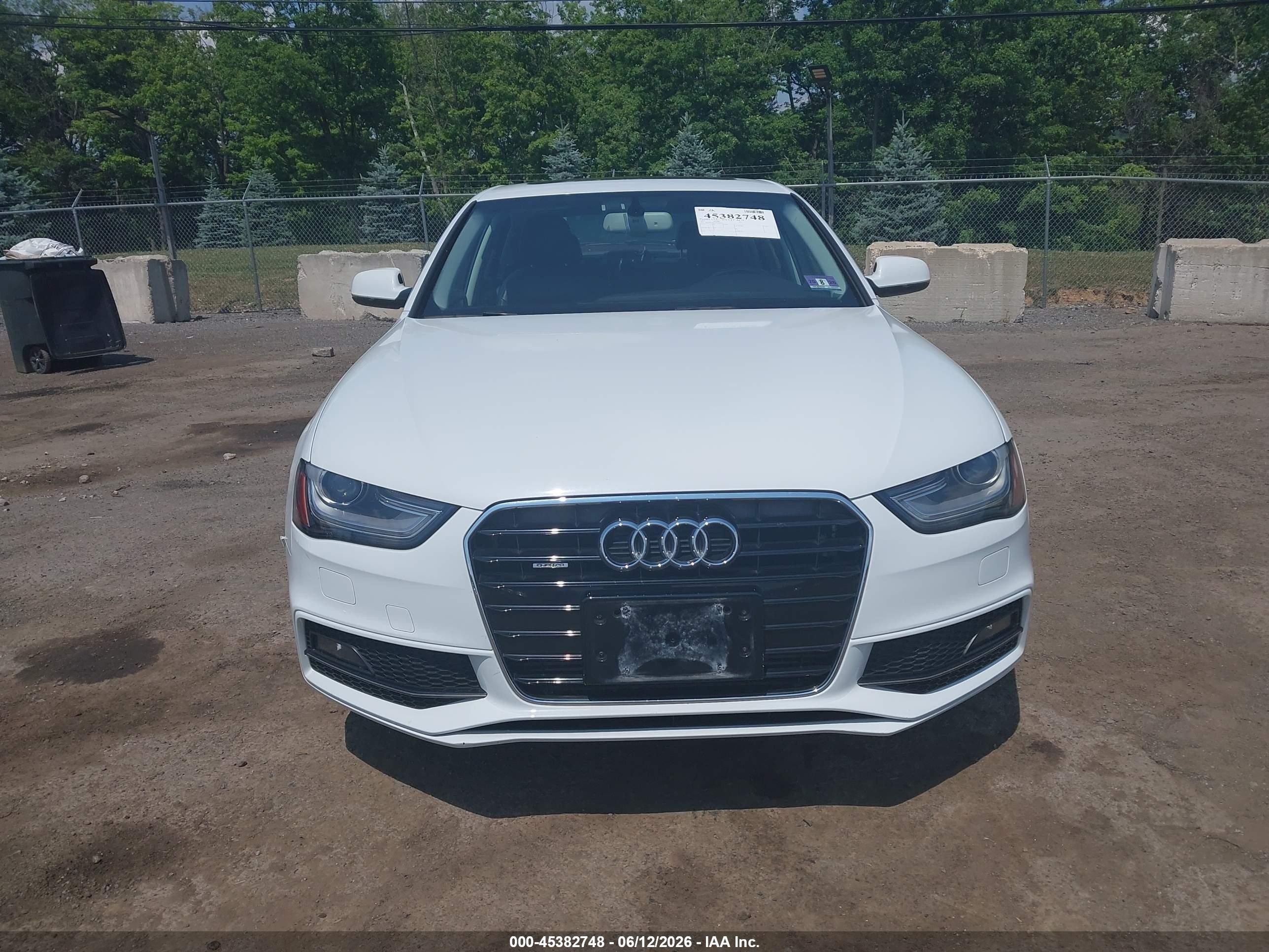 2015 Audi A4 2.0t Premium White vin: WAUFFAFL7FN011652