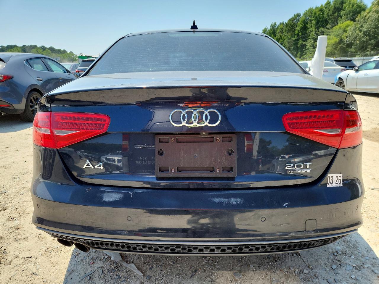 2015 Audi A4 Premium Plus Blue vin: WAUFFAFL7FN024241
