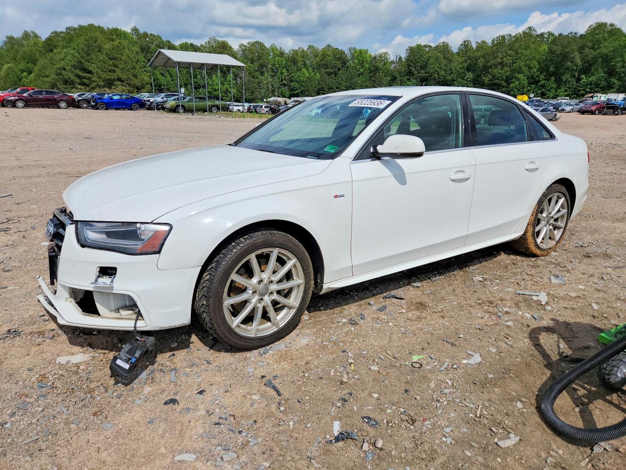 2015 Audi A4 Premium Plus White vin: WAUFFAFL7FN037507