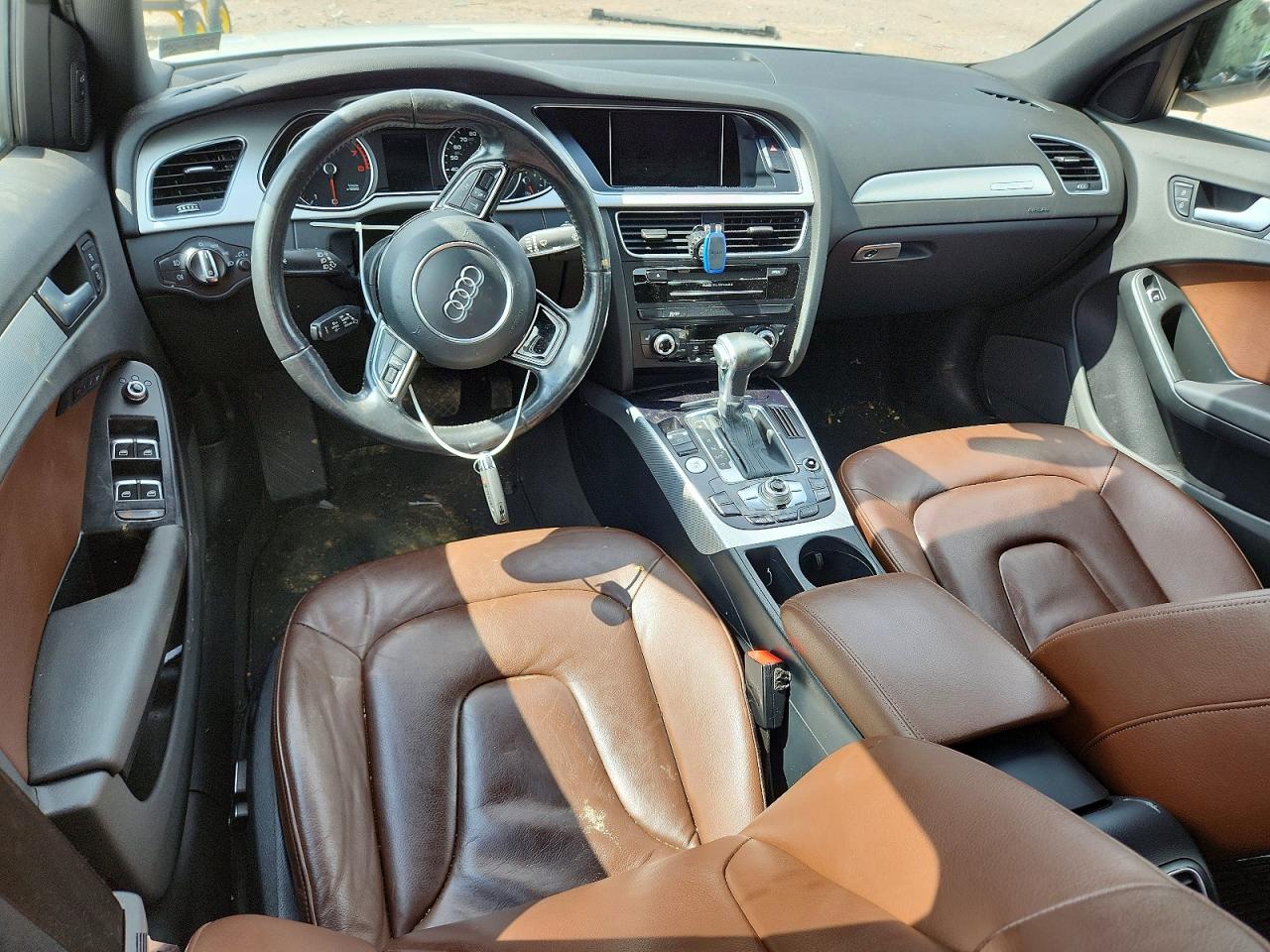 2015 Audi A4 Premium Plus White vin: WAUFFAFL7FN037507