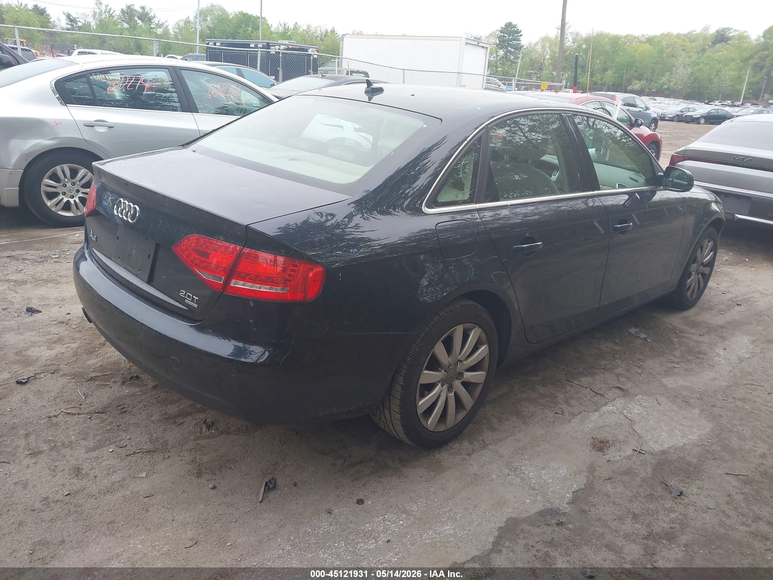 2010 Audi A4 2.0t Premium Blue vin: WAUFFAFL8AN023088