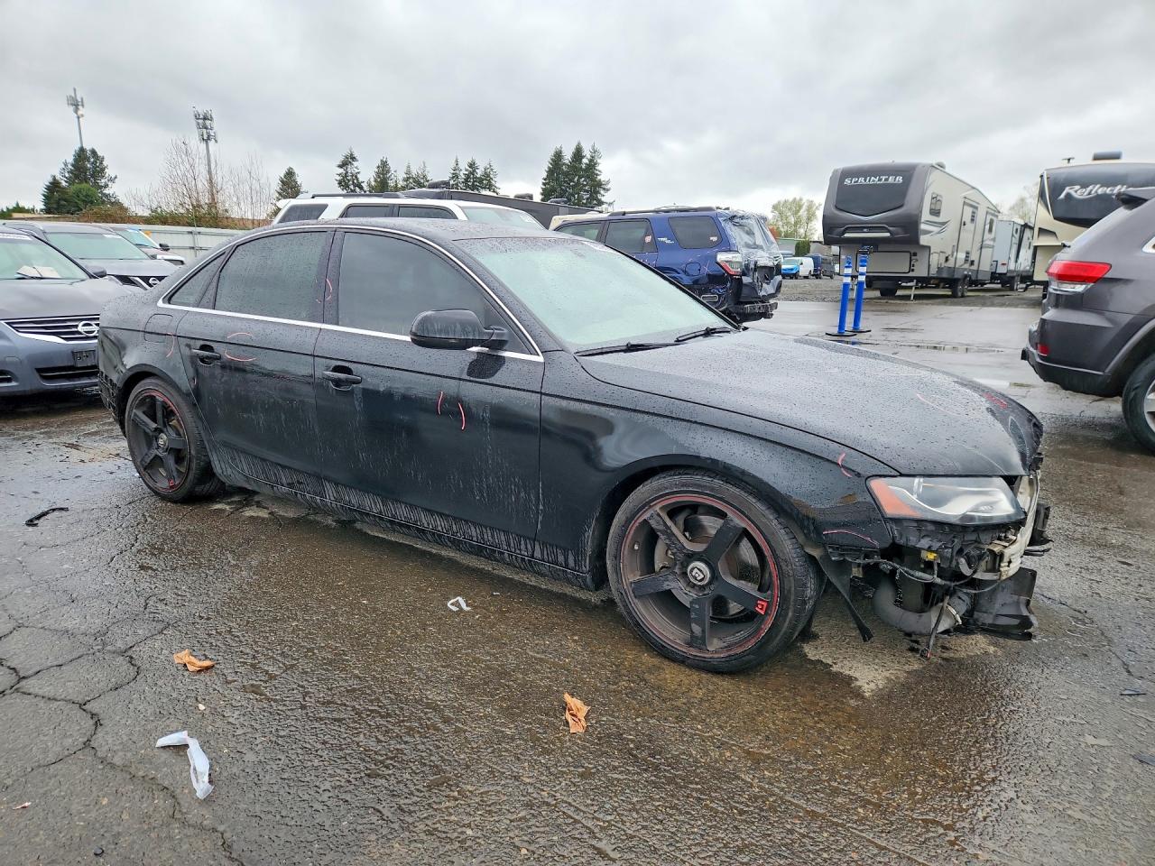 2011 Audi A4 Premium Plus Black vin: WAUFFAFL8BA063518
