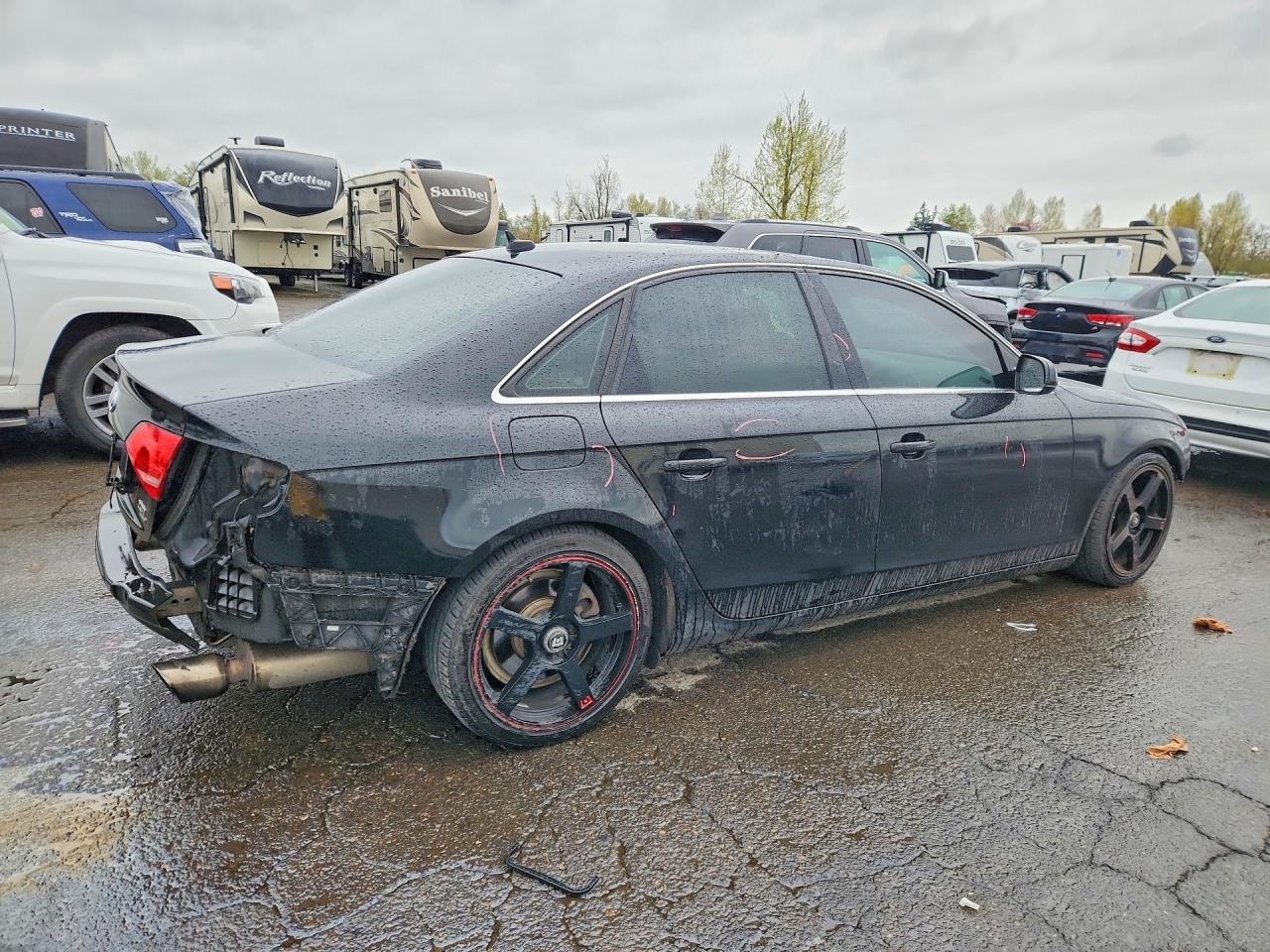 2011 Audi A4 Premium Plus Black vin: WAUFFAFL8BA063518