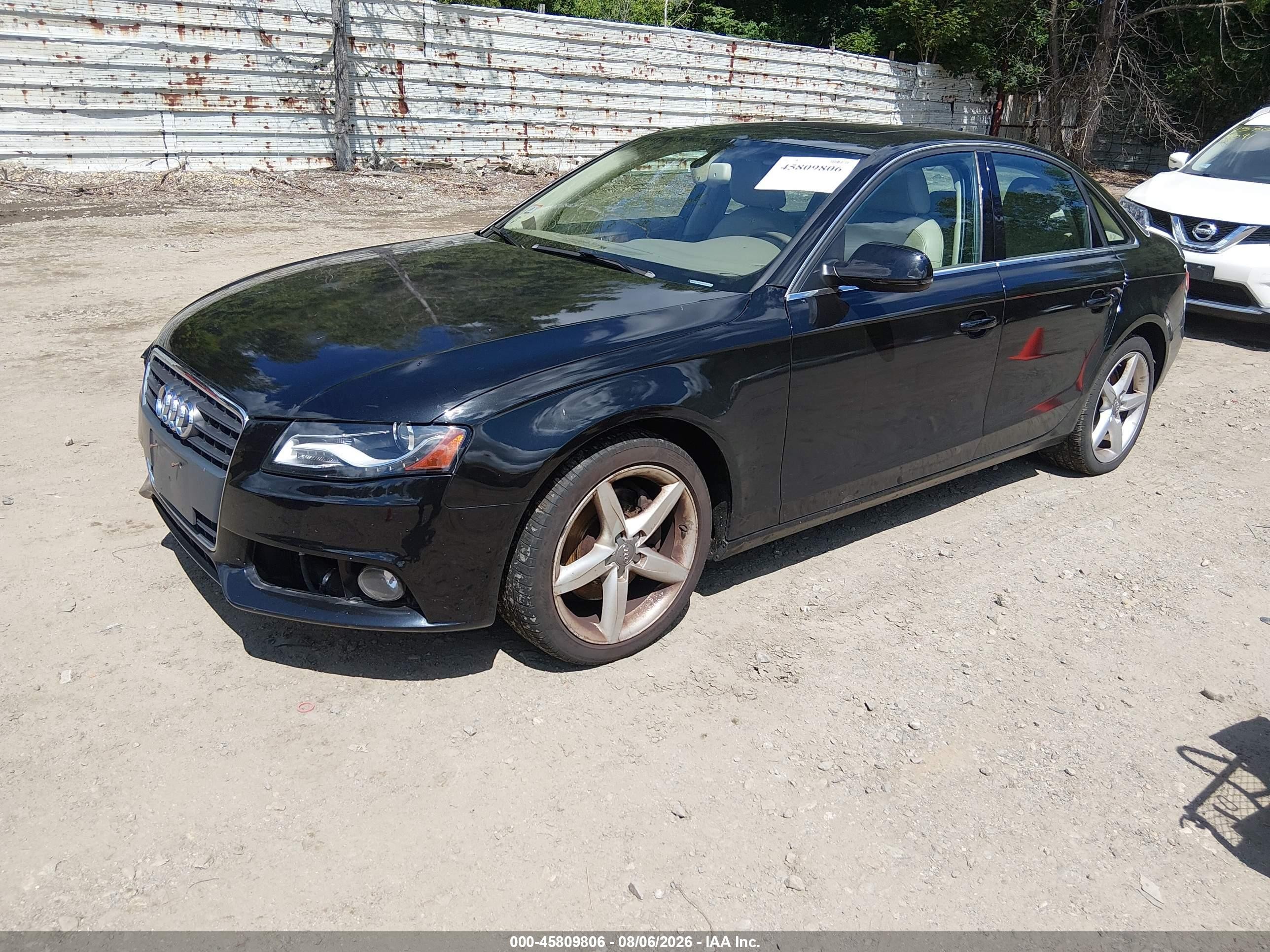 2011 Audi A4 2.0t Premium Black vin: WAUFFAFL8BN047683