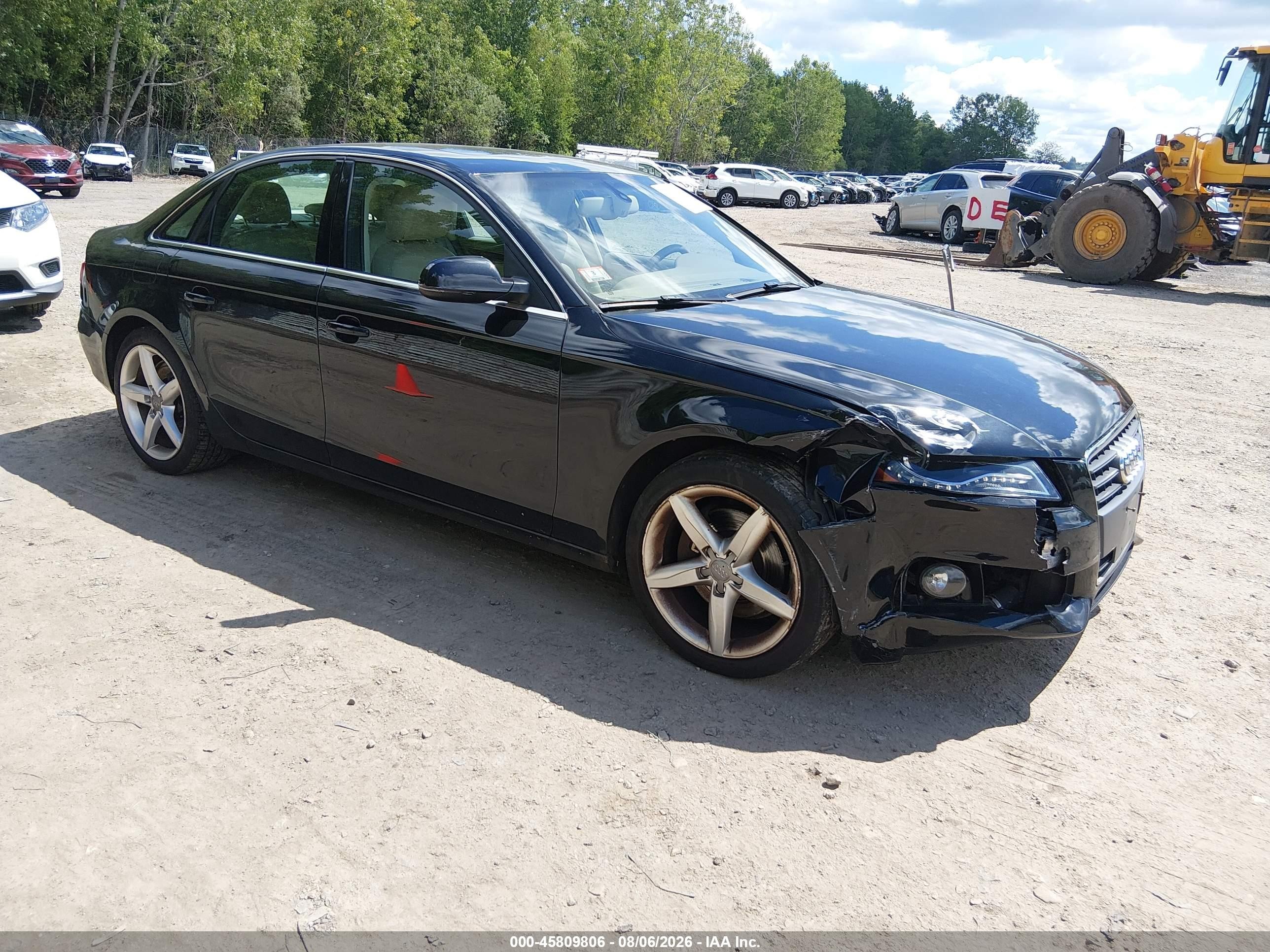 2011 Audi A4 2.0t Premium Black vin: WAUFFAFL8BN047683