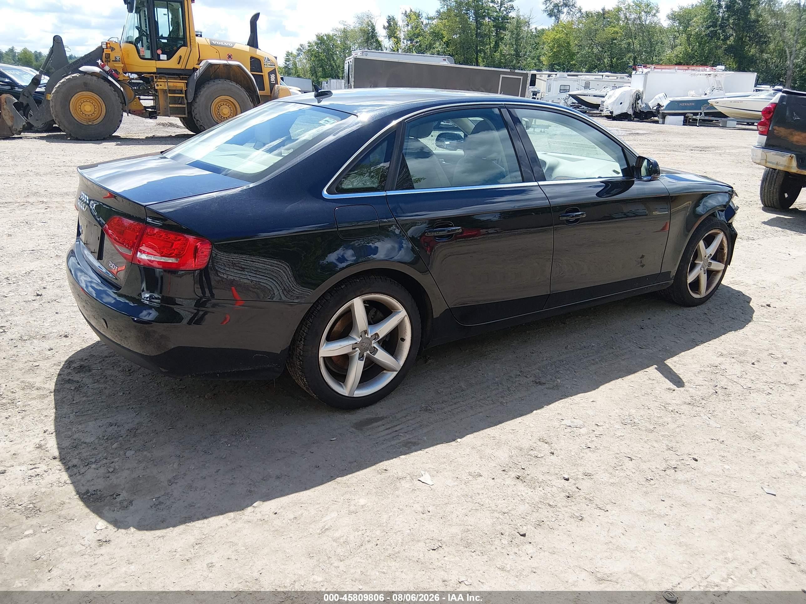 2011 Audi A4 2.0t Premium Black vin: WAUFFAFL8BN047683