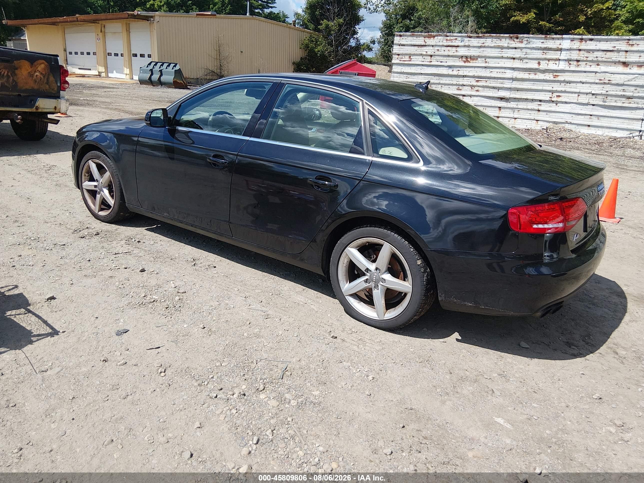 2011 Audi A4 2.0t Premium Black vin: WAUFFAFL8BN047683