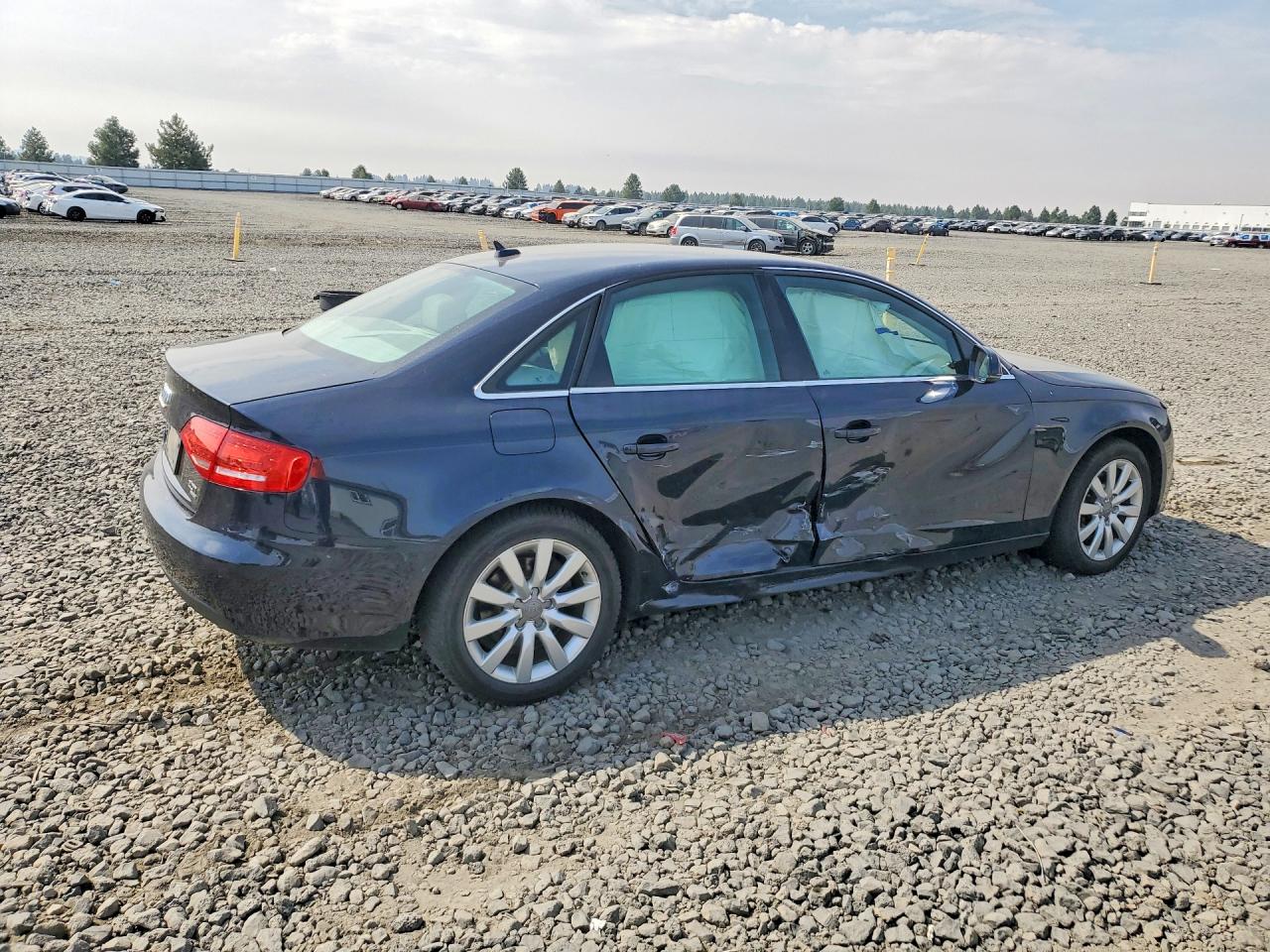 2011 Audi A4 Premium Plus Blue vin: WAUFFAFL8BN051409