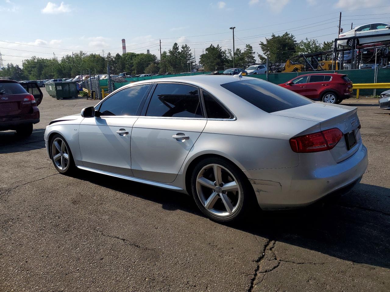 2012 Audi A4 Premium Plus Silver vin: WAUFFAFL8CA097492