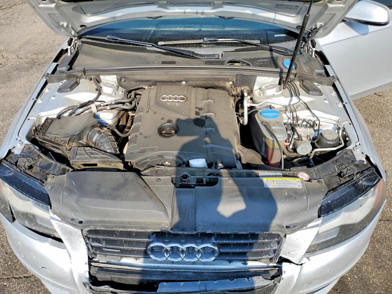 2012 Audi A4 Premium Plus Silver vin: WAUFFAFL8CA097492