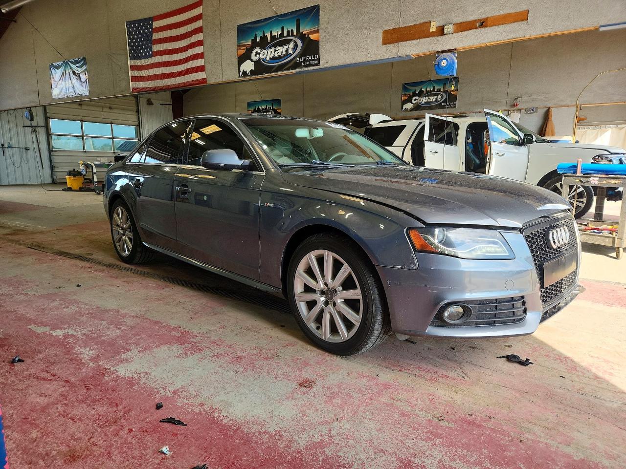 2012 Audi A4 Premium Plus Blue vin: WAUFFAFL8CN014460