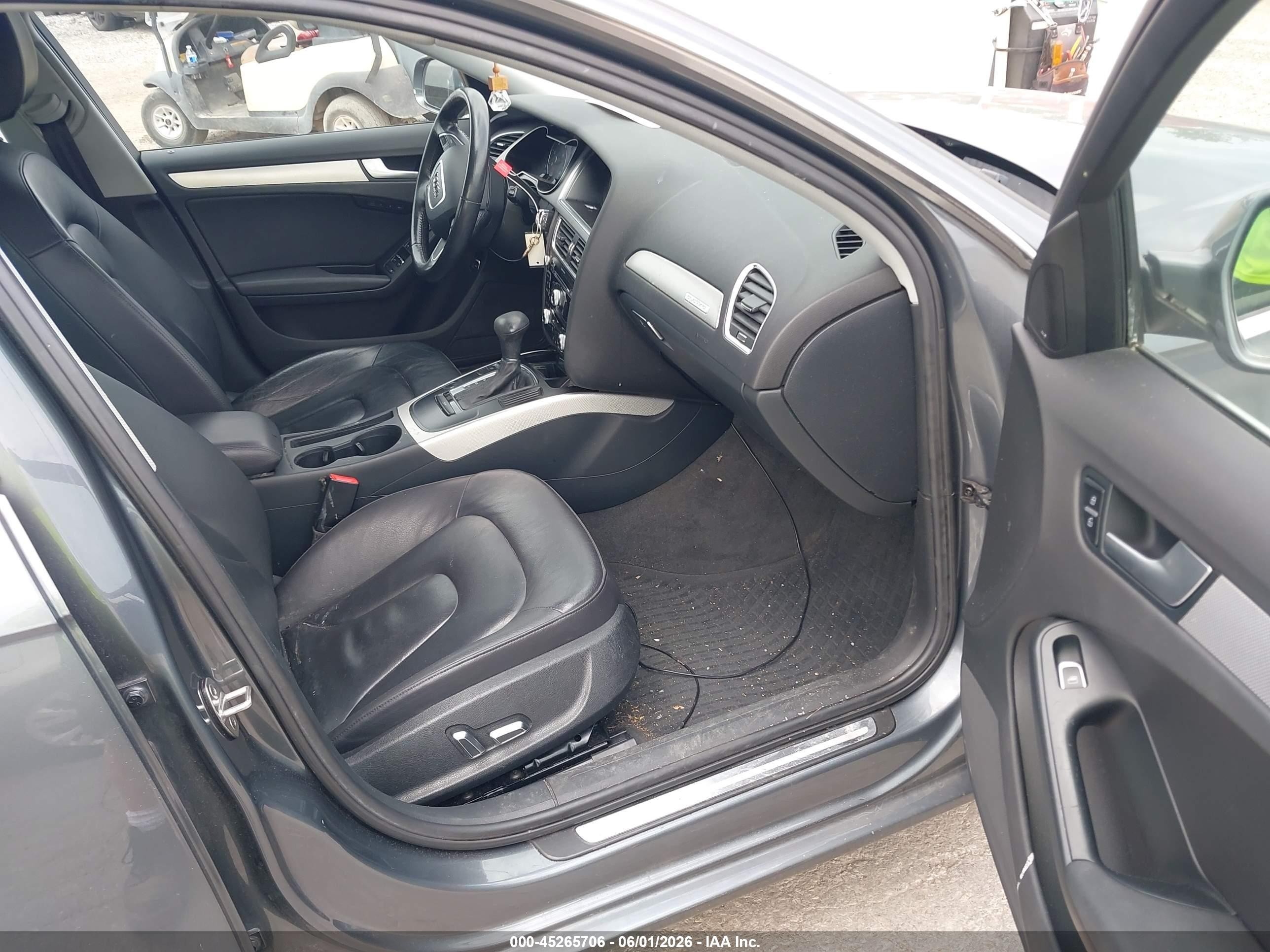 2013 Audi A4 2.0t Premium Gray vin: WAUFFAFL8DN046438