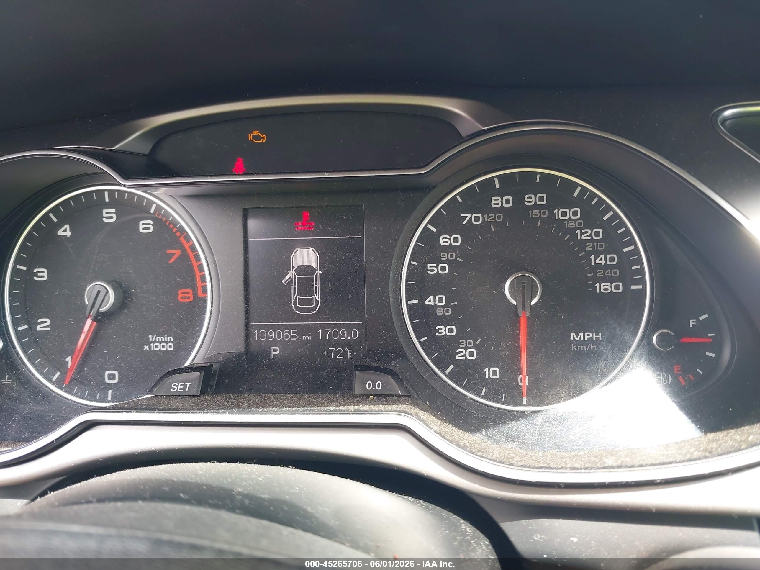 2013 Audi A4 2.0t Premium Gray vin: WAUFFAFL8DN046438