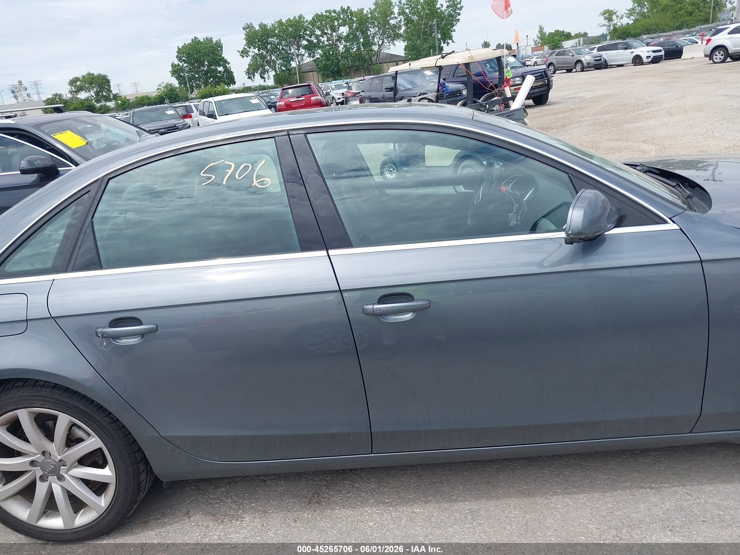 2013 Audi A4 2.0t Premium Gray vin: WAUFFAFL8DN046438
