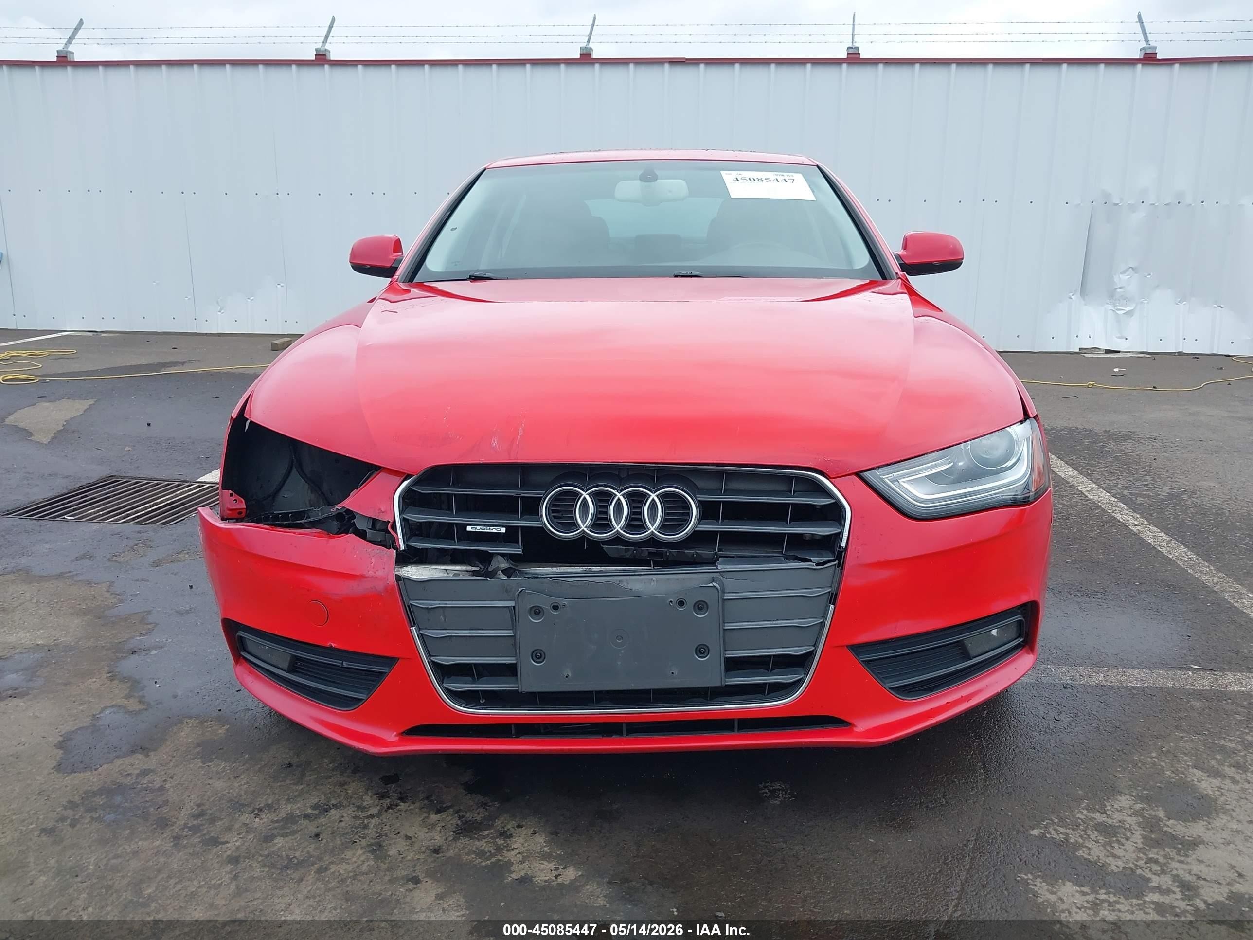 2013 Audi A4 2.0t Premium Red vin: WAUFFAFL8DN046441