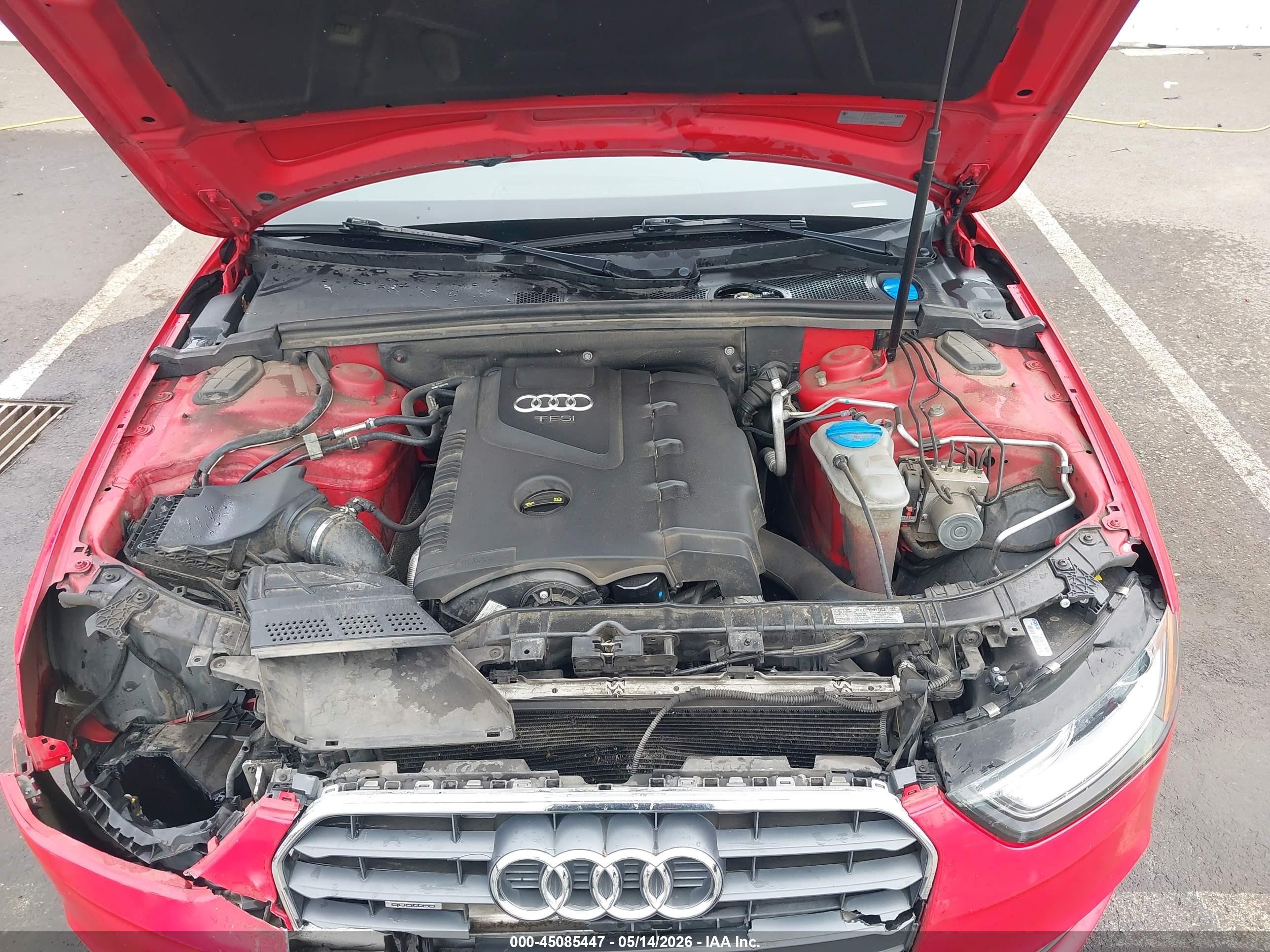 2013 Audi A4 2.0t Premium Red vin: WAUFFAFL8DN046441