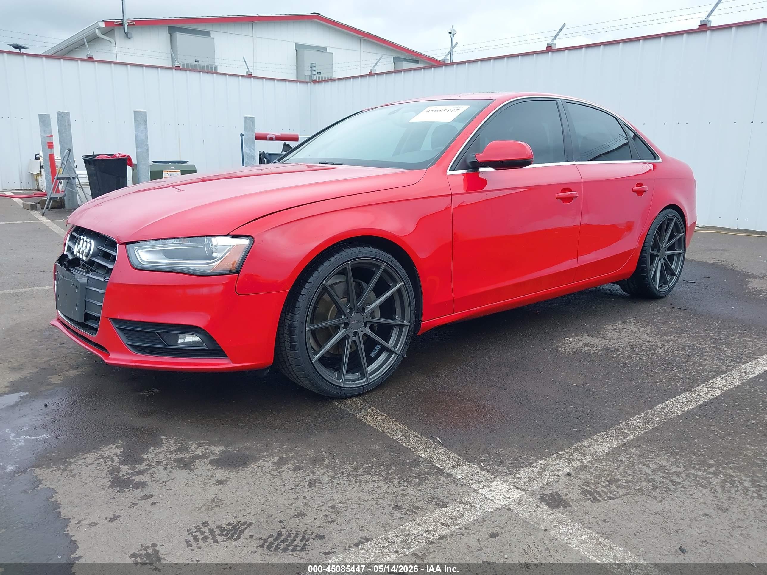 2013 Audi A4 2.0t Premium Red vin: WAUFFAFL8DN046441