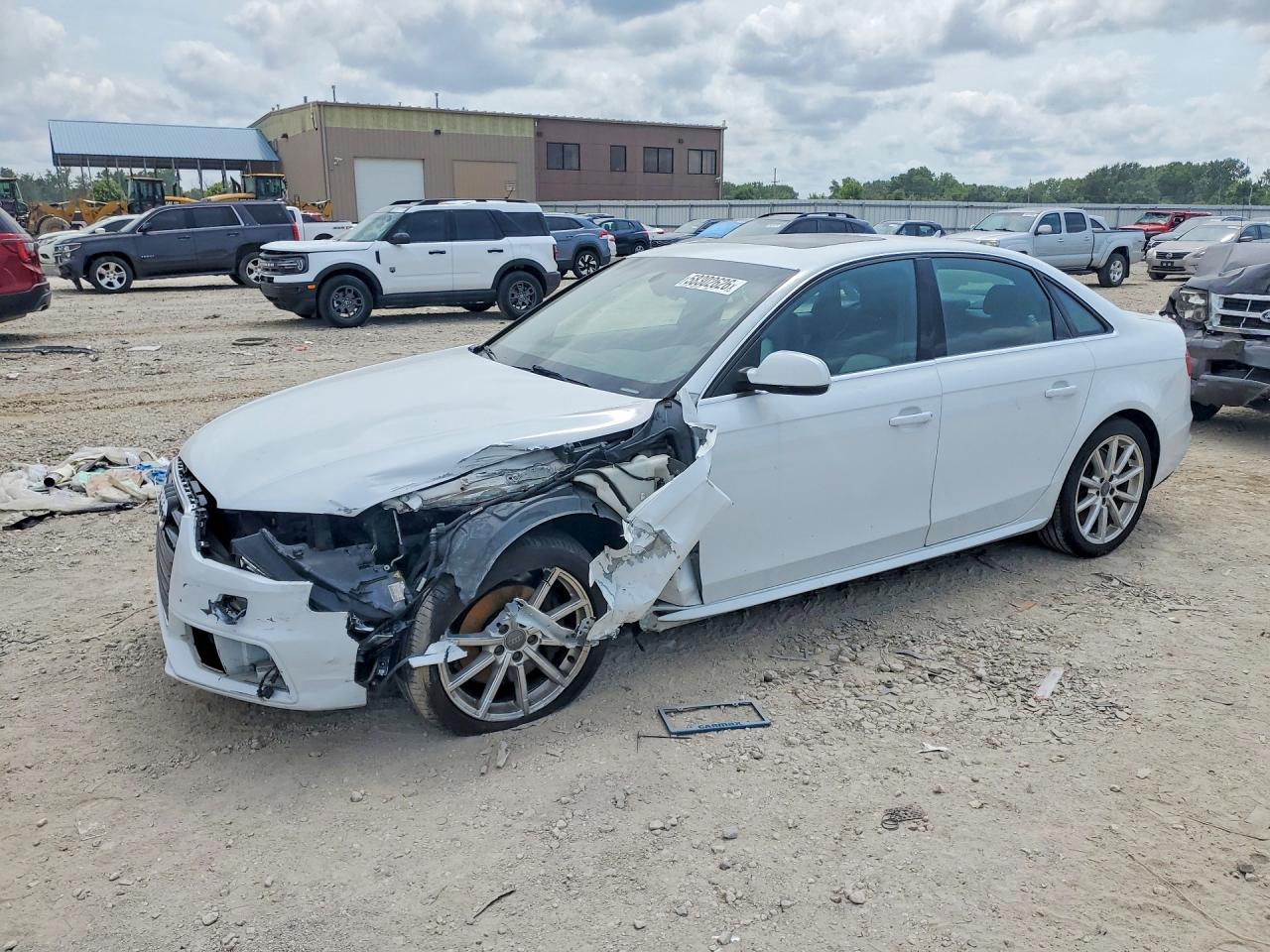 2014 Audi A4 Premium Plus White vin: WAUFFAFL8EA047971