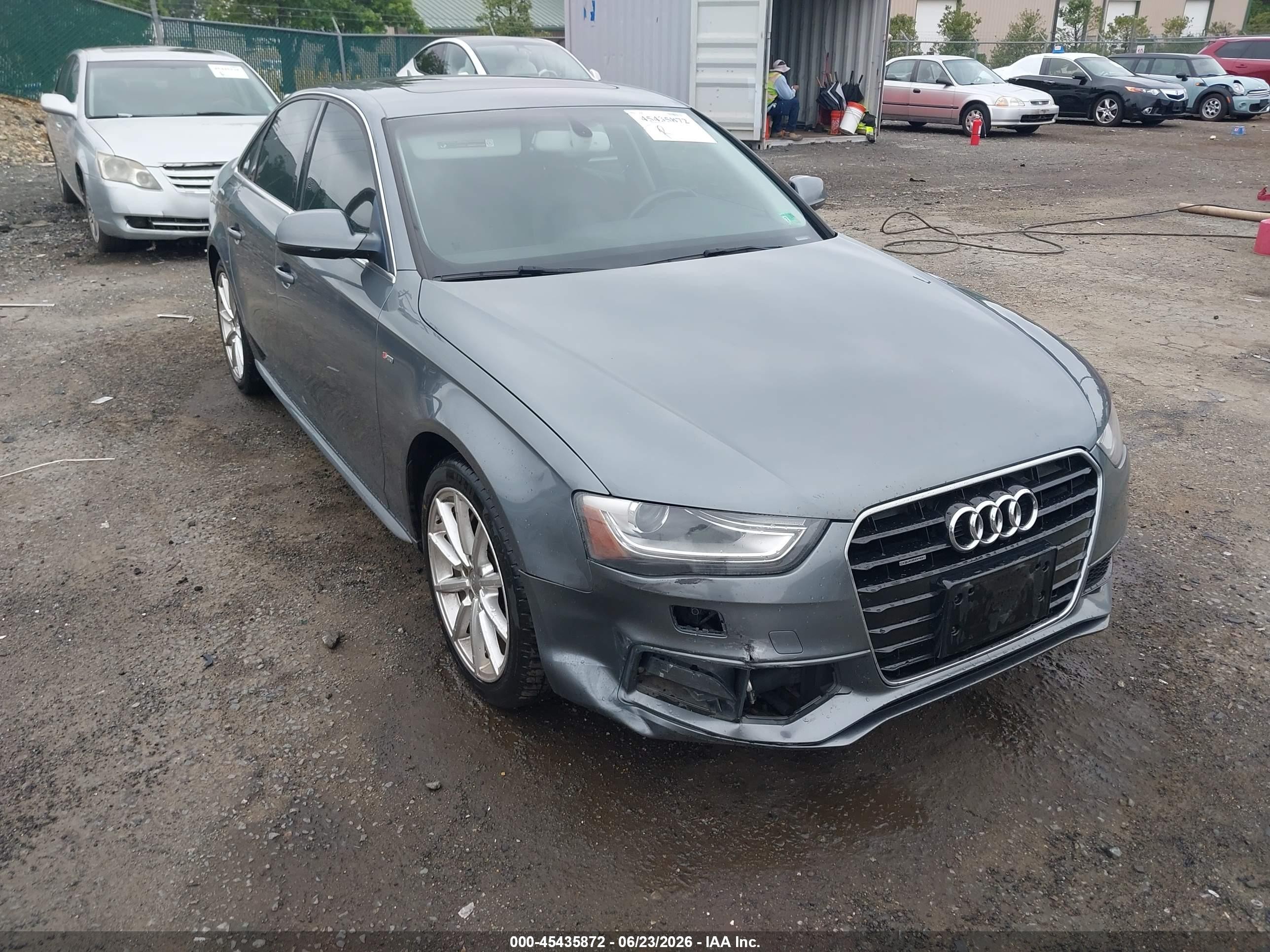 2014 Audi A4 2.0t Premium Gray vin: WAUFFAFL8EN040995