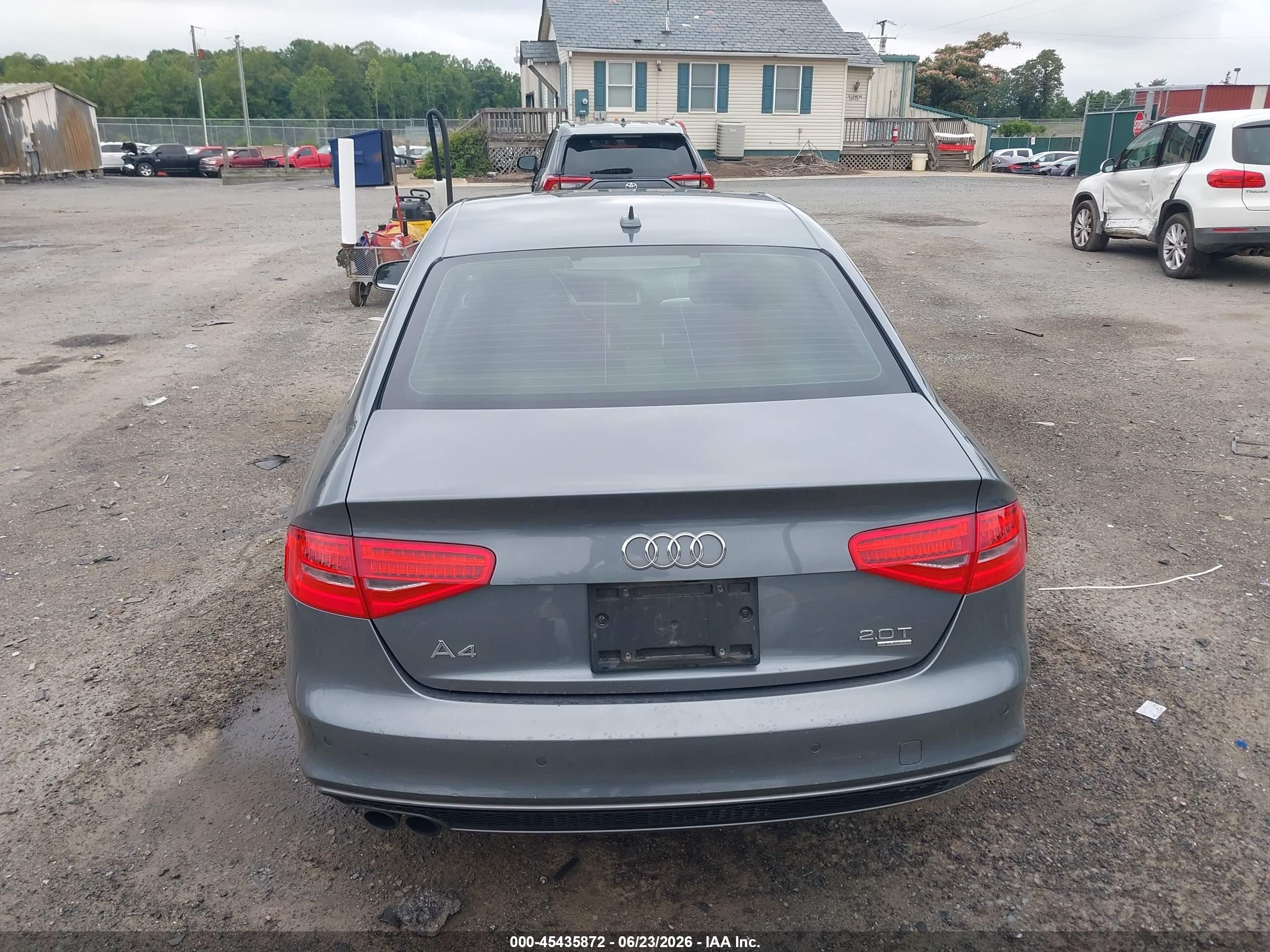 2014 Audi A4 2.0t Premium Gray vin: WAUFFAFL8EN040995