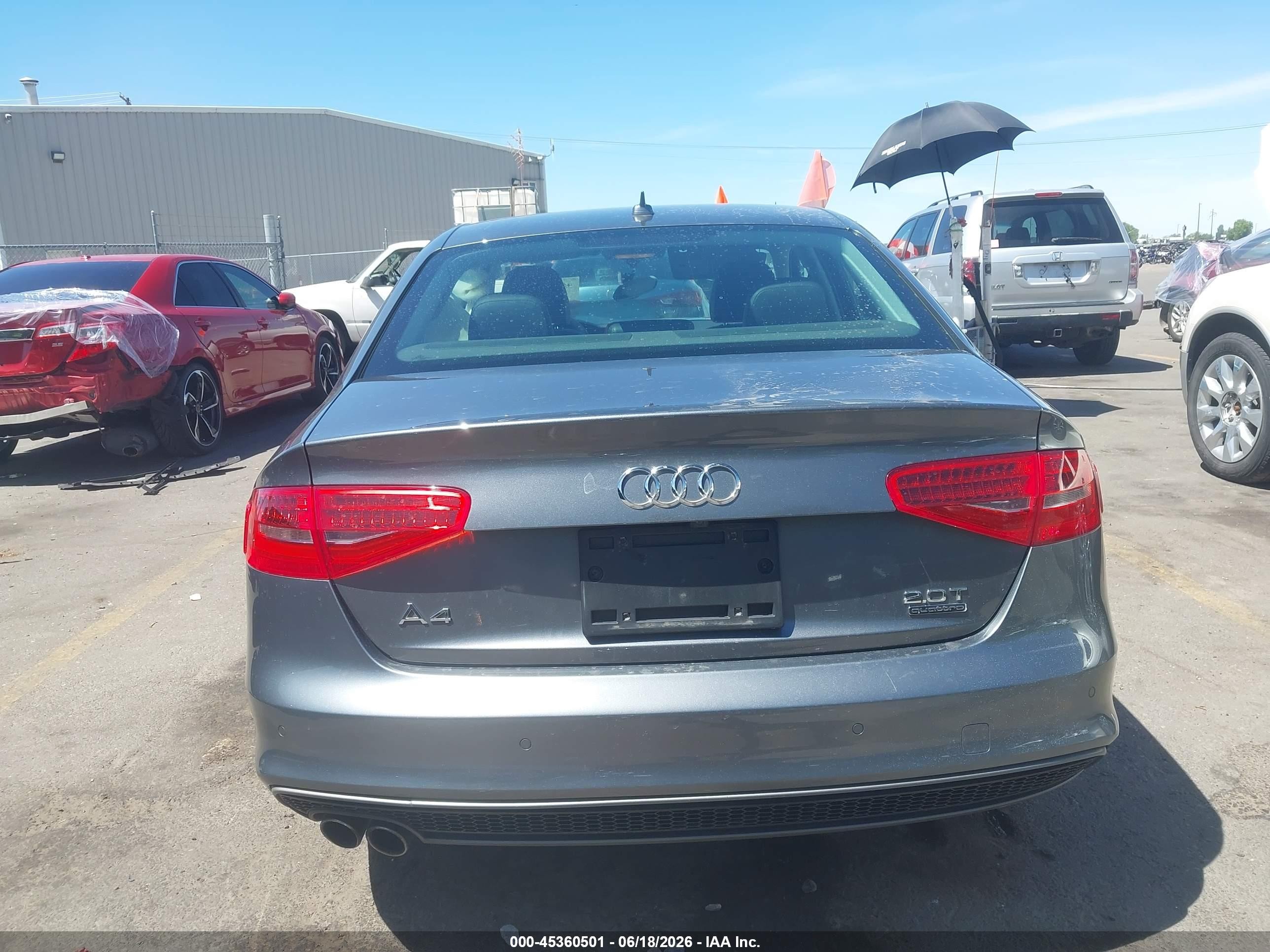 2015 Audi A4 2.0t Premium Silver vin: WAUFFAFL8FA081099