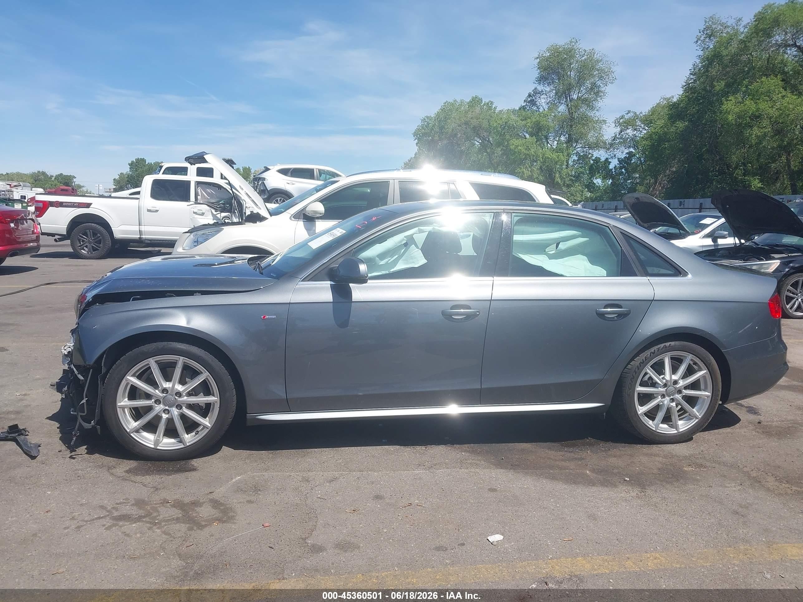 2015 Audi A4 2.0t Premium Silver vin: WAUFFAFL8FA081099