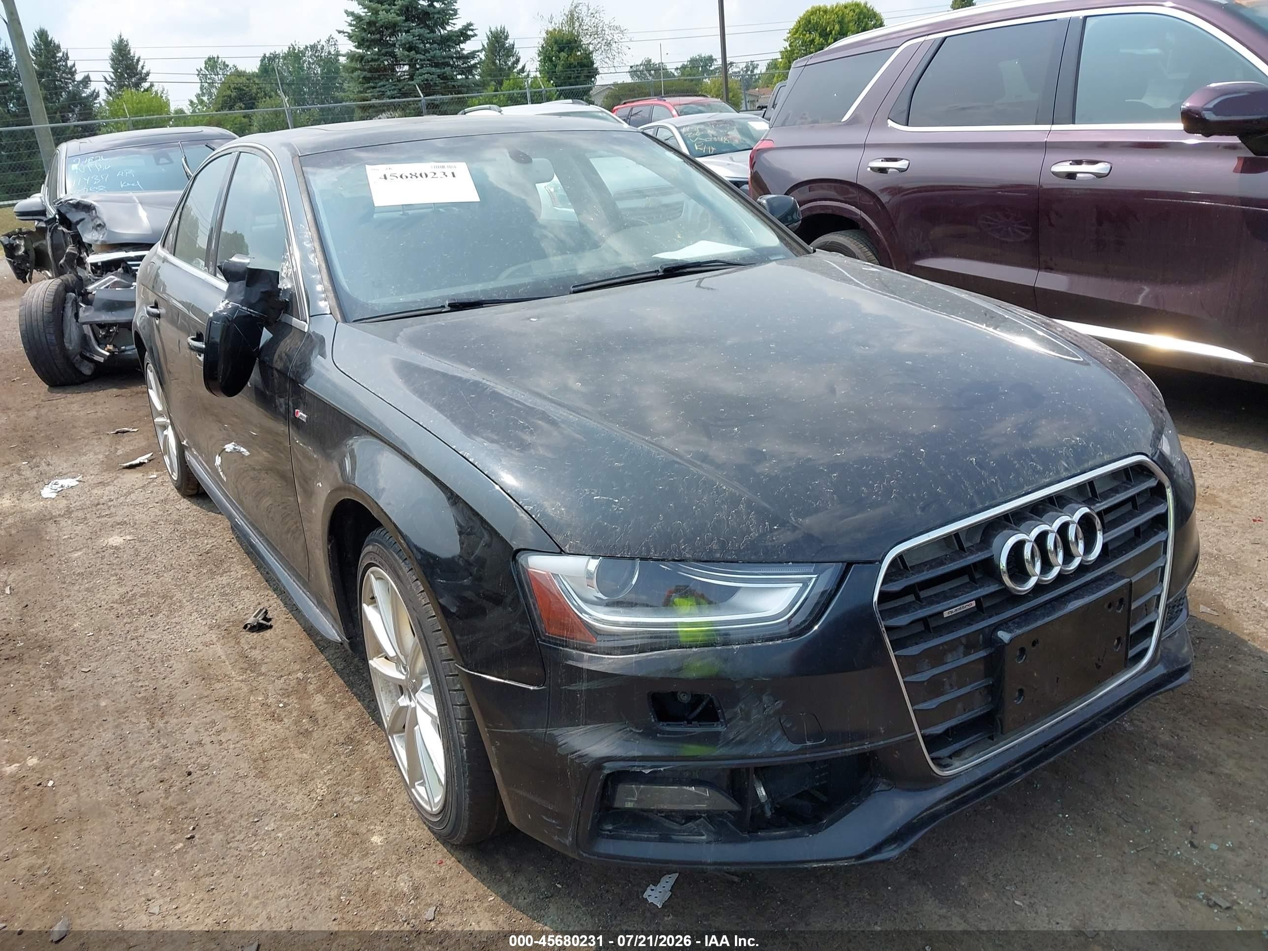 2015 Audi A4 2.0t Premium Black vin: WAUFFAFL8FN010302