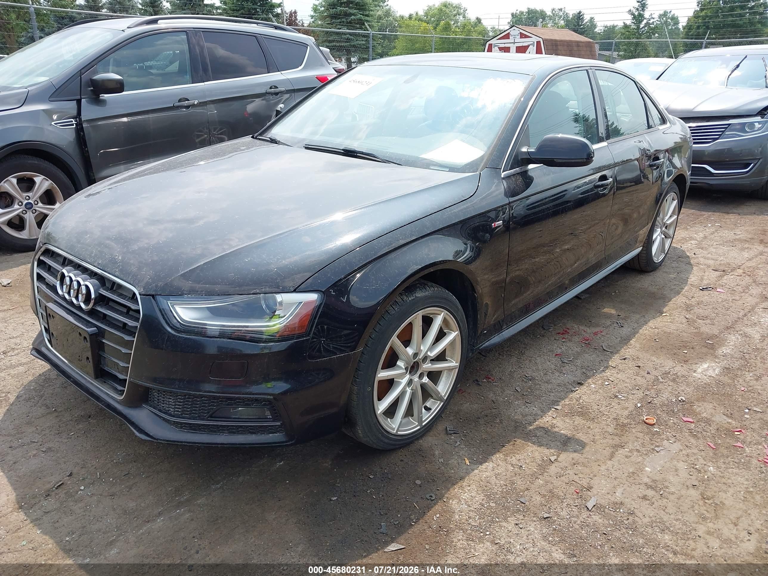 2015 Audi A4 2.0t Premium Black vin: WAUFFAFL8FN010302