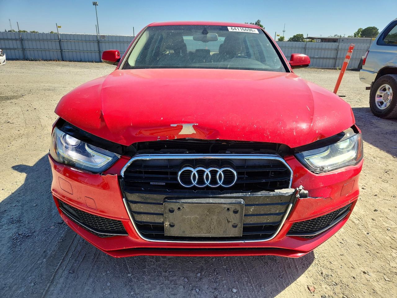 2015 Audi A4 Premium Plus Red vin: WAUFFAFL8FN021459