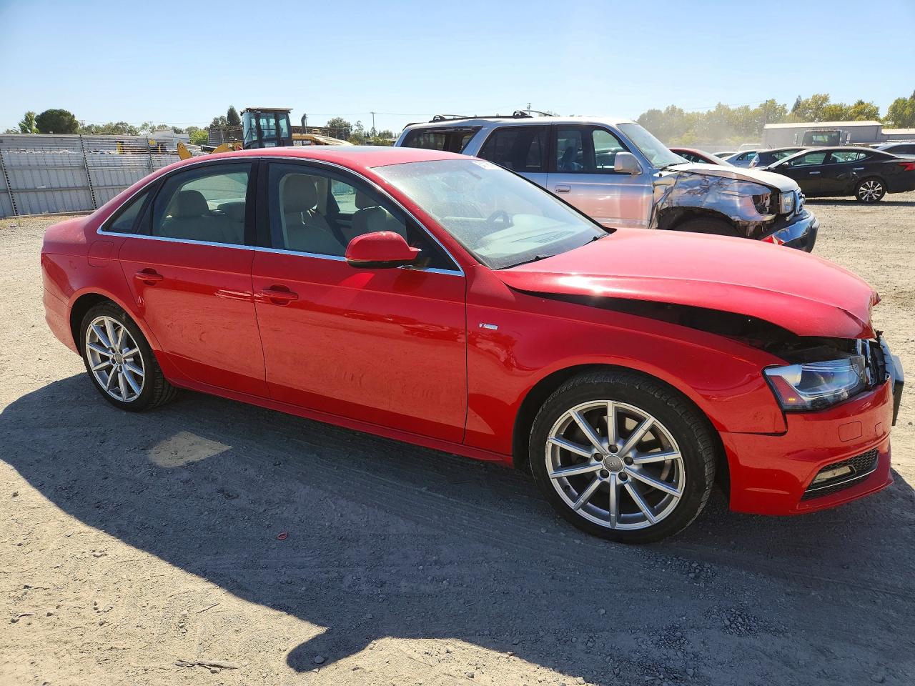 2015 Audi A4 Premium Plus Red vin: WAUFFAFL8FN021459