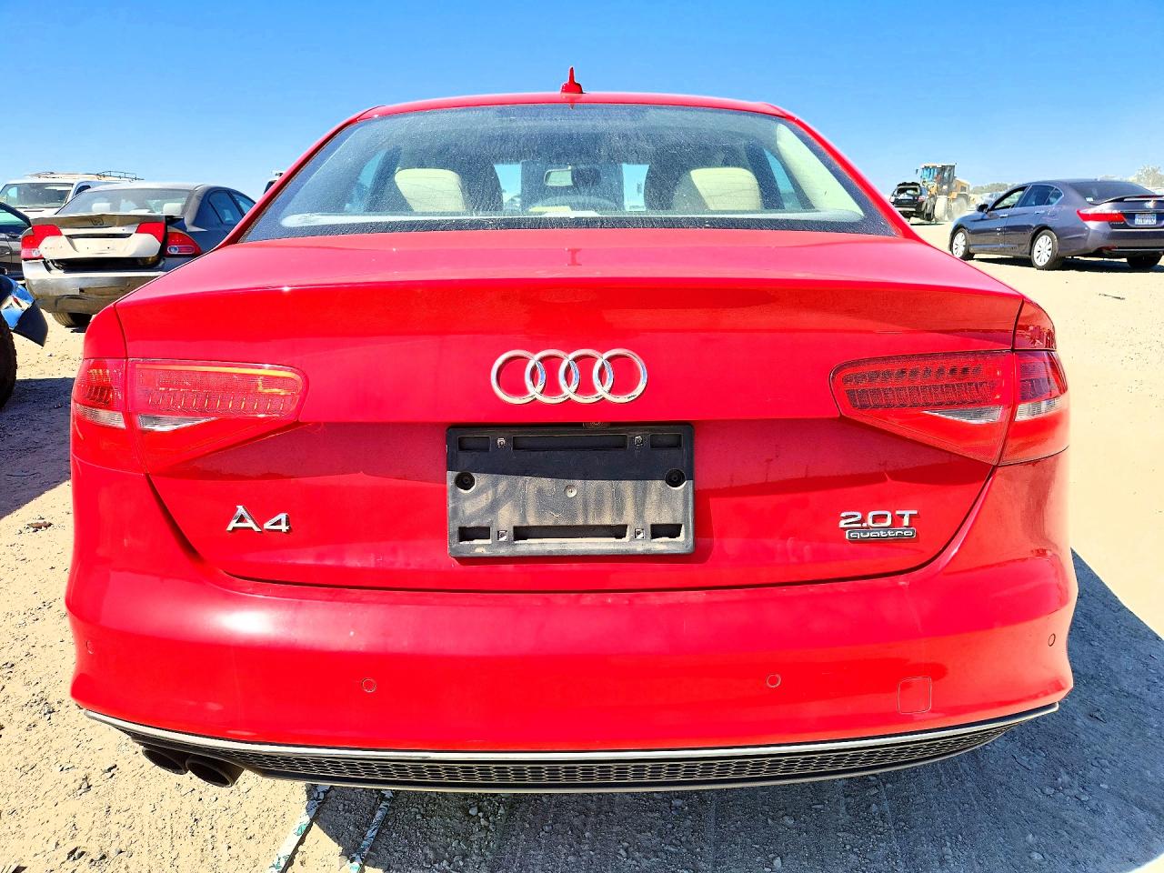2015 Audi A4 Premium Plus Red vin: WAUFFAFL8FN021459