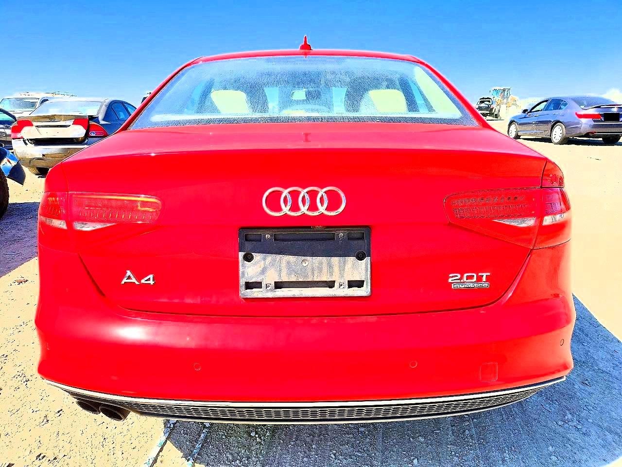 2015 Audi A4 Premium Plus Red vin: WAUFFAFL8FN021459