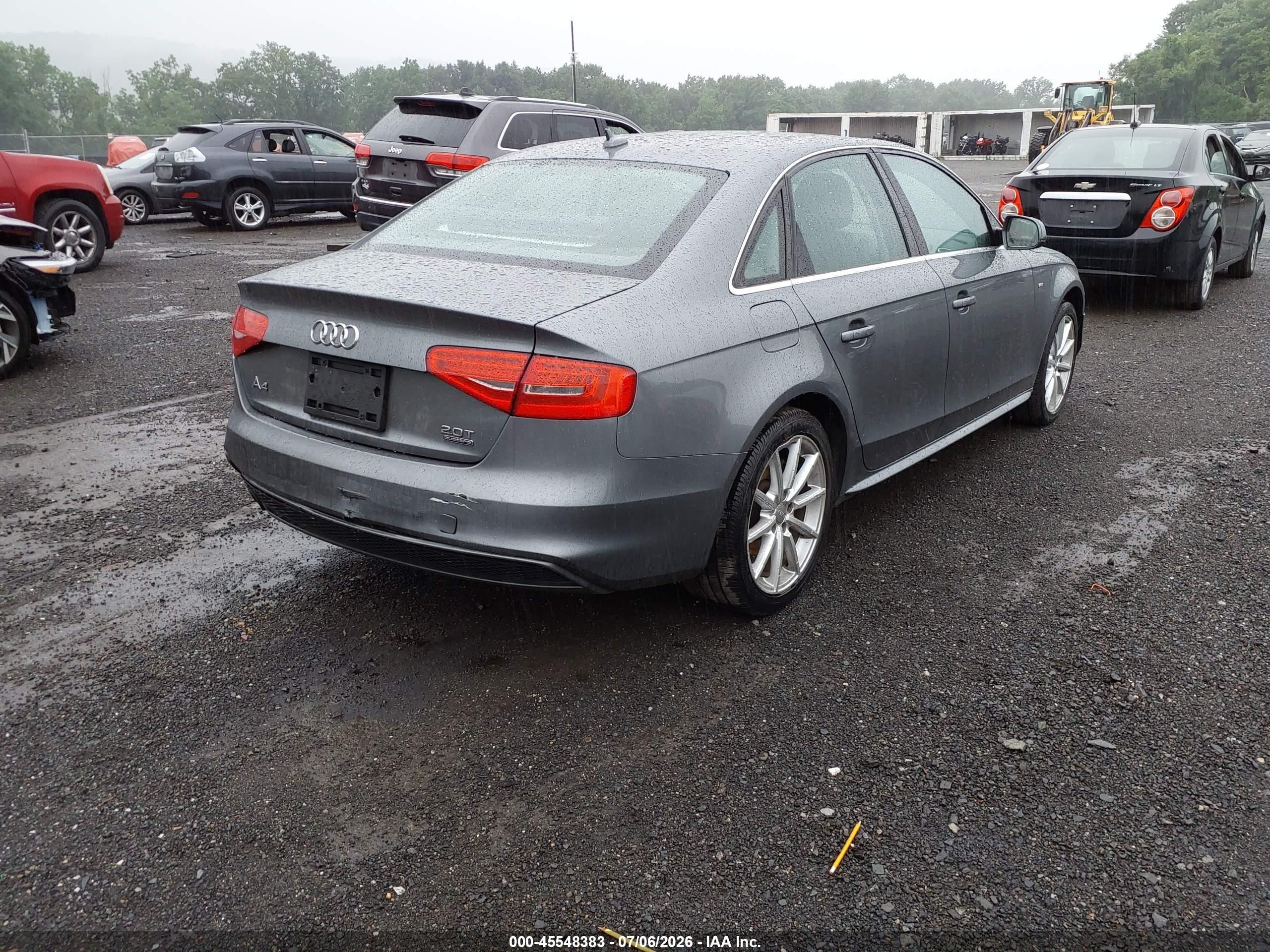 2015 Audi A4 2.0t Premium Gray vin: WAUFFAFL8FN037029
