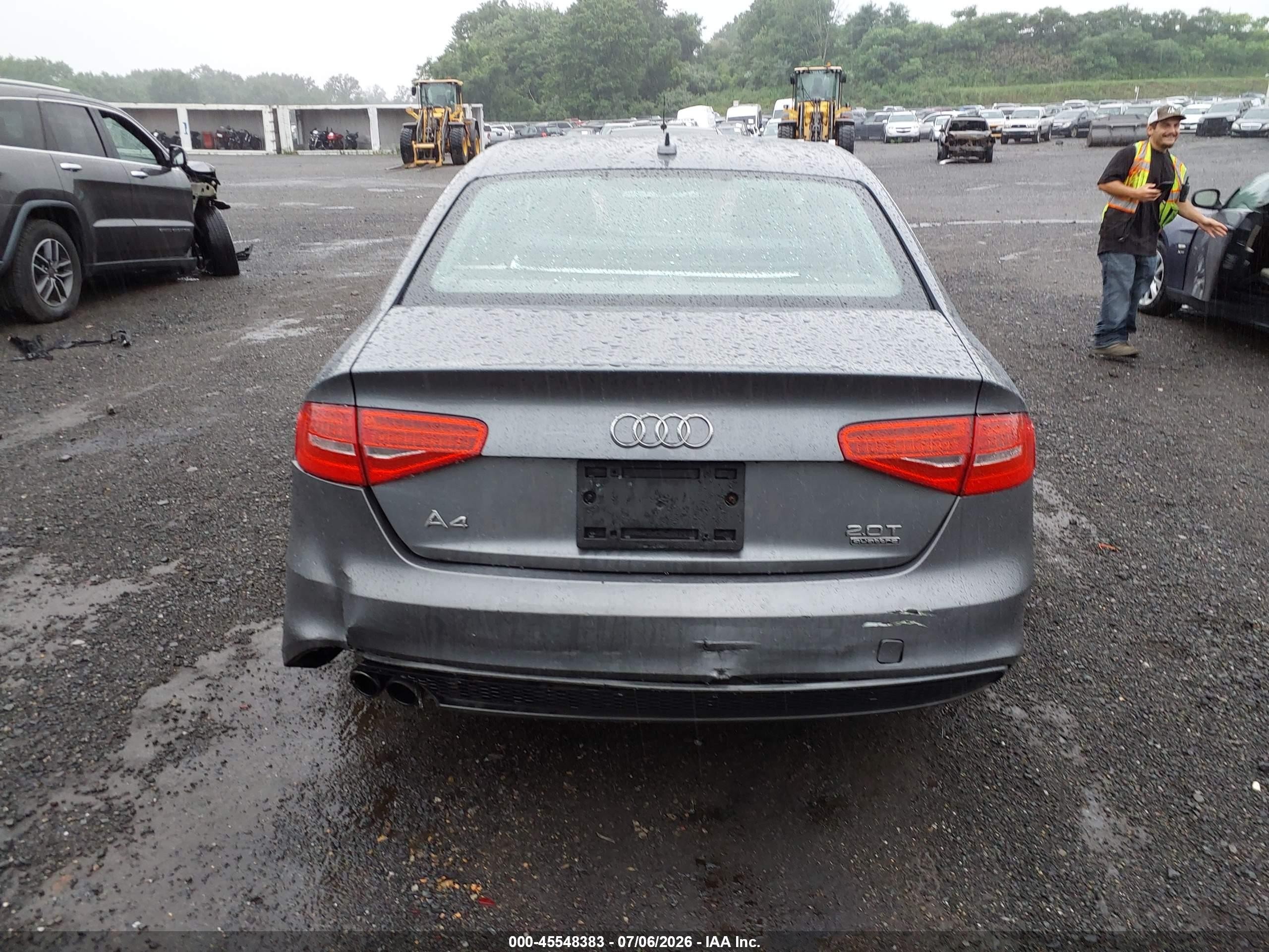 2015 Audi A4 2.0t Premium Gray vin: WAUFFAFL8FN037029