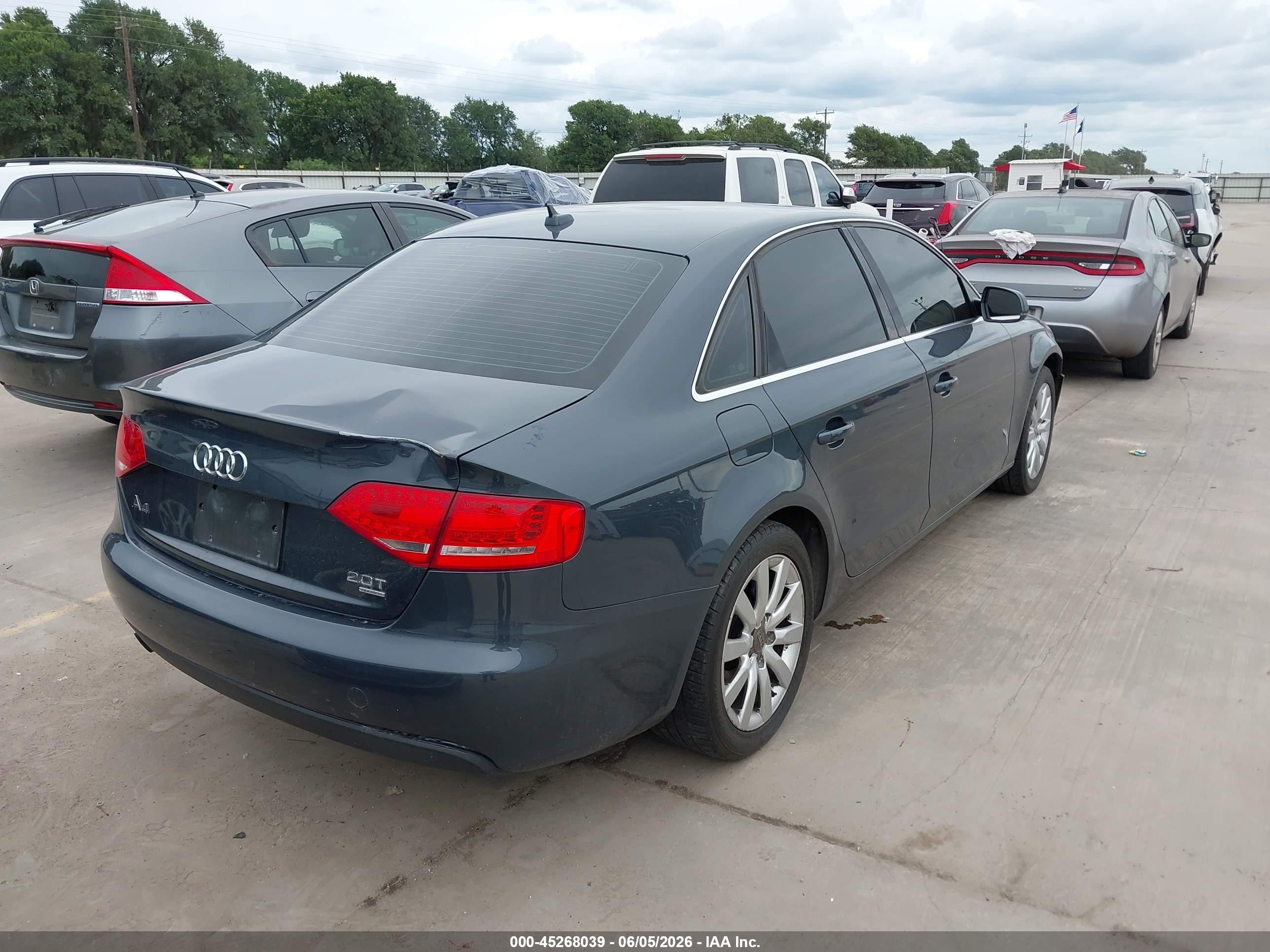 2010 Audi A4 2.0t Premium Pewter vin: WAUFFAFL9AN013217